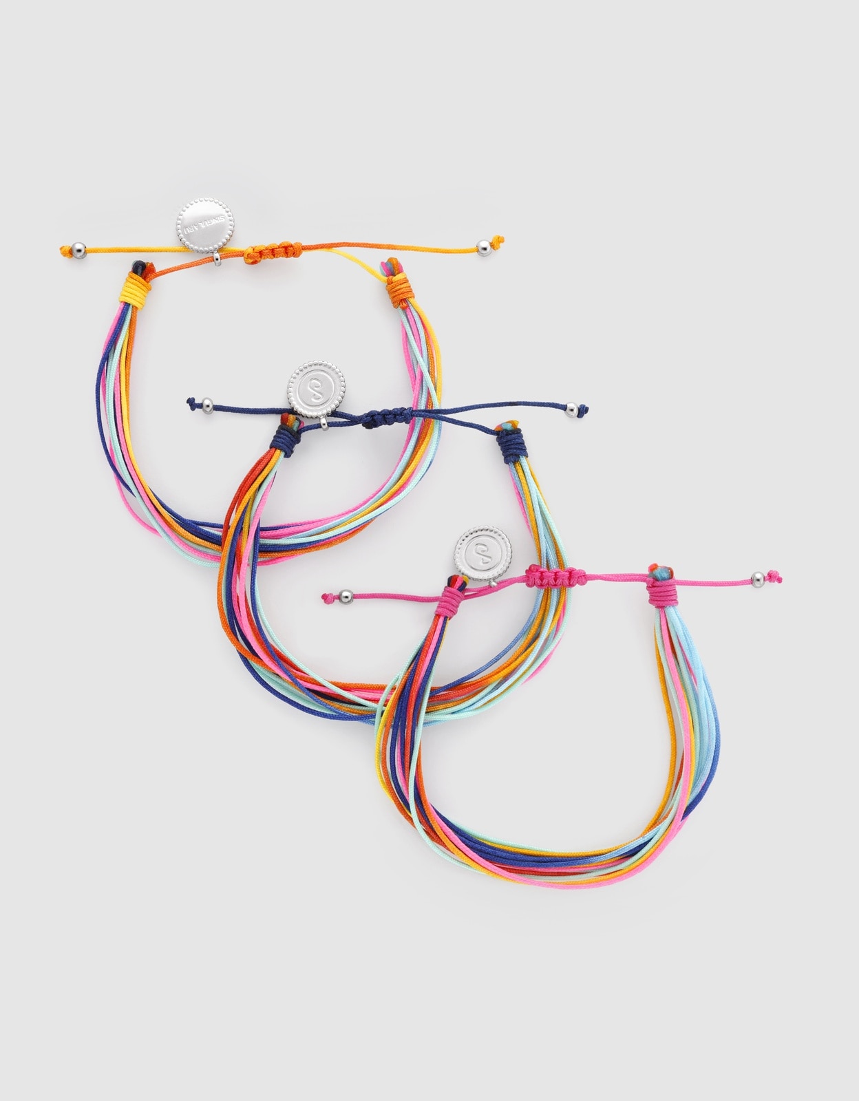 Pack 3 Pulseiras Carla Rainbow de Aço Multicolor-3