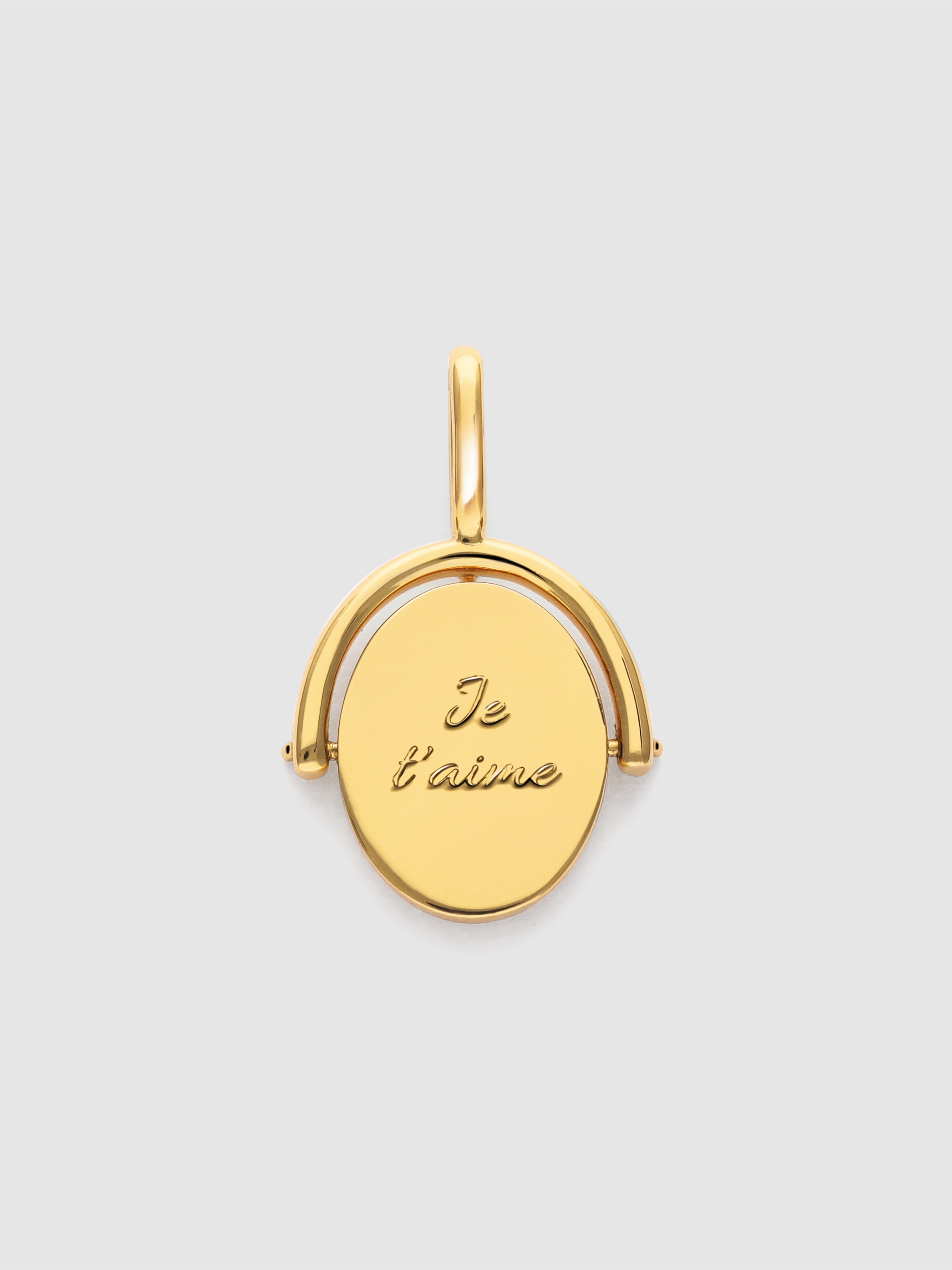 Imagem 0 de Pendente Mon Amour de Liga de Metais Banhado em Ouro