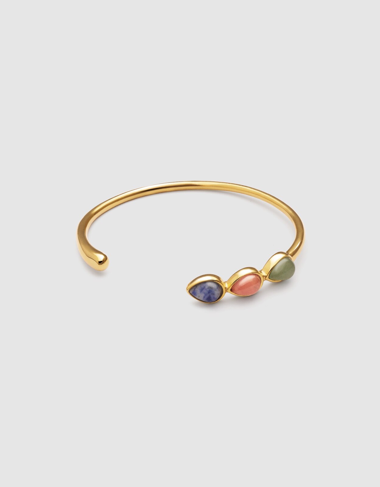 Imagem 0 de Pulseira Gota Stones de Aço Banhado a Ouro
