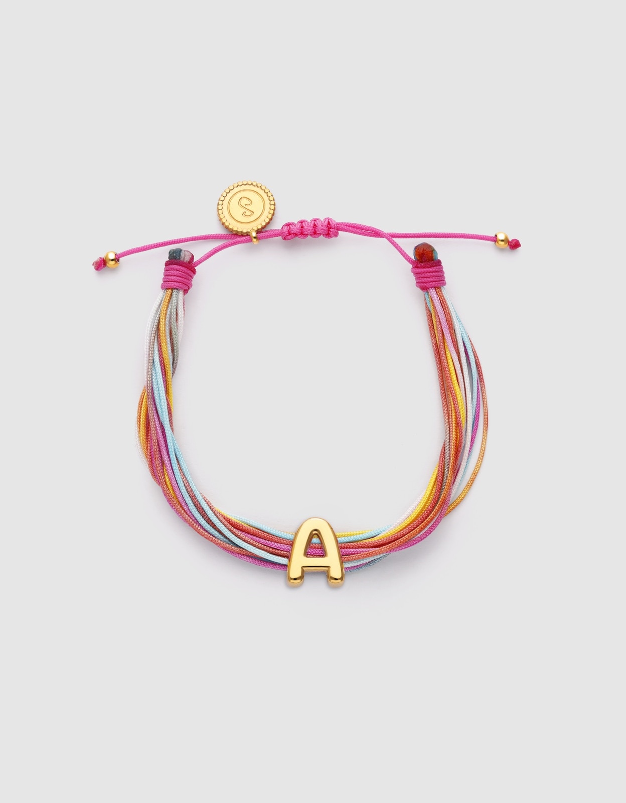 Pulseira em Cor Rainbow Personalizada de Aço Banhado a Ouro - a Multicolor-1