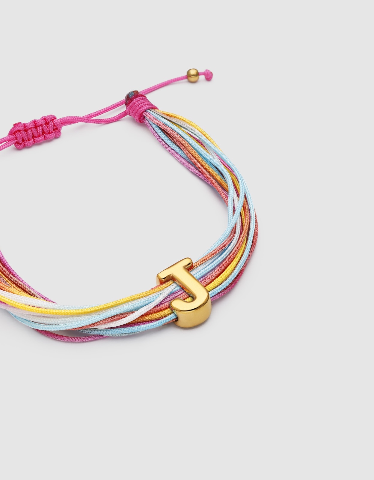 Pulseira em Rainbow Personalizada de Aço Banhado a Ouro - J Multicolor-3