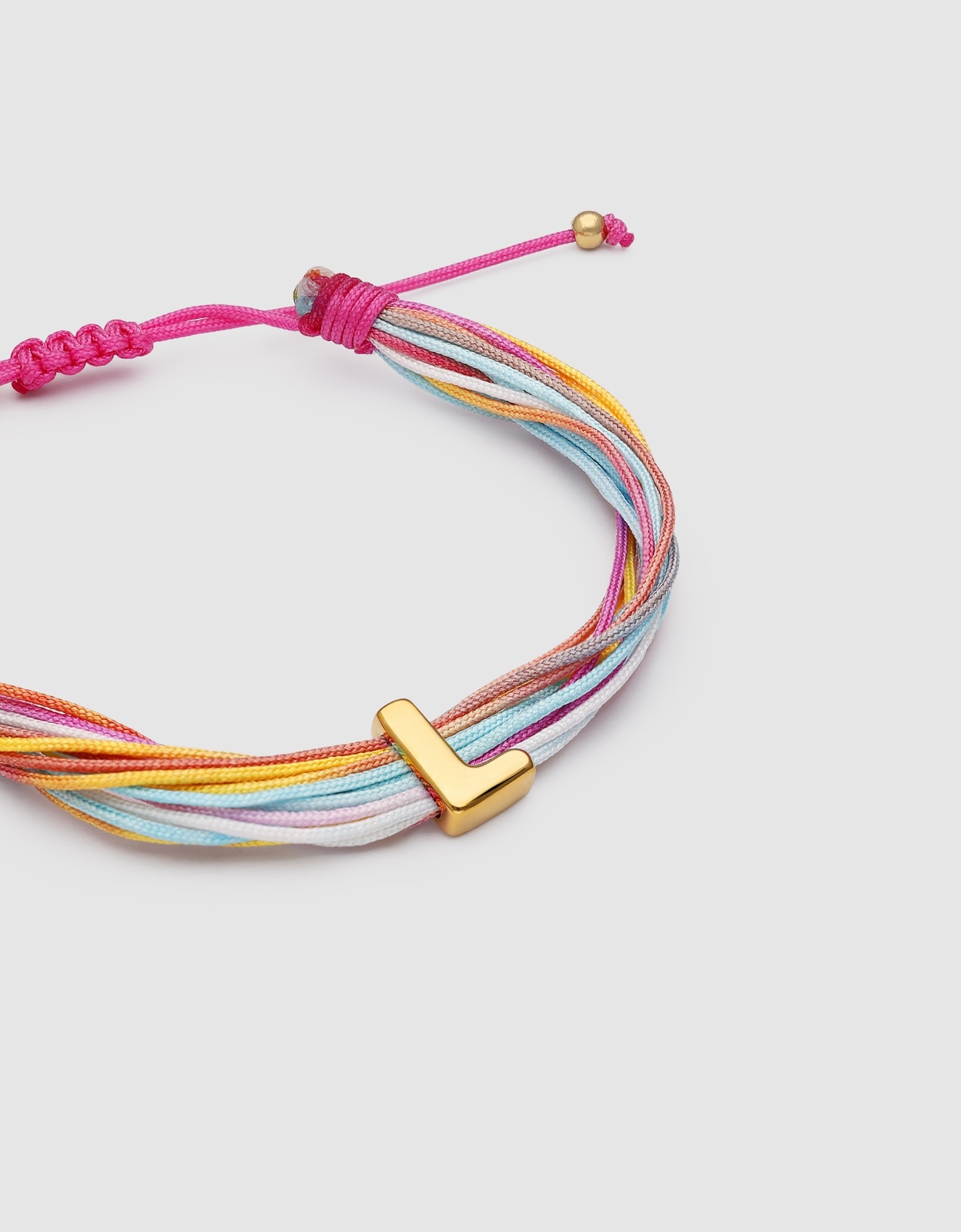 Pulseira em Cor Rainbow Personalizada de Aço Banhado em Ouro - L Multicolor-3