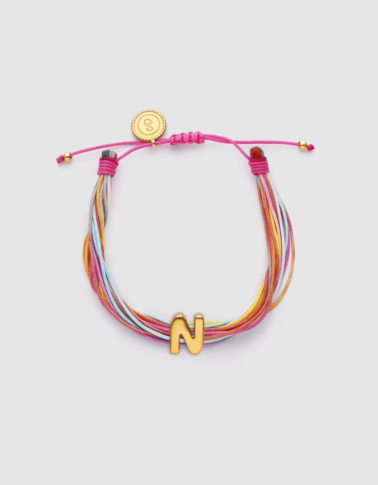 Pulseira em Cor Rainbow Personalizada de Aço Banhado a Ouro - N Multicolor-1