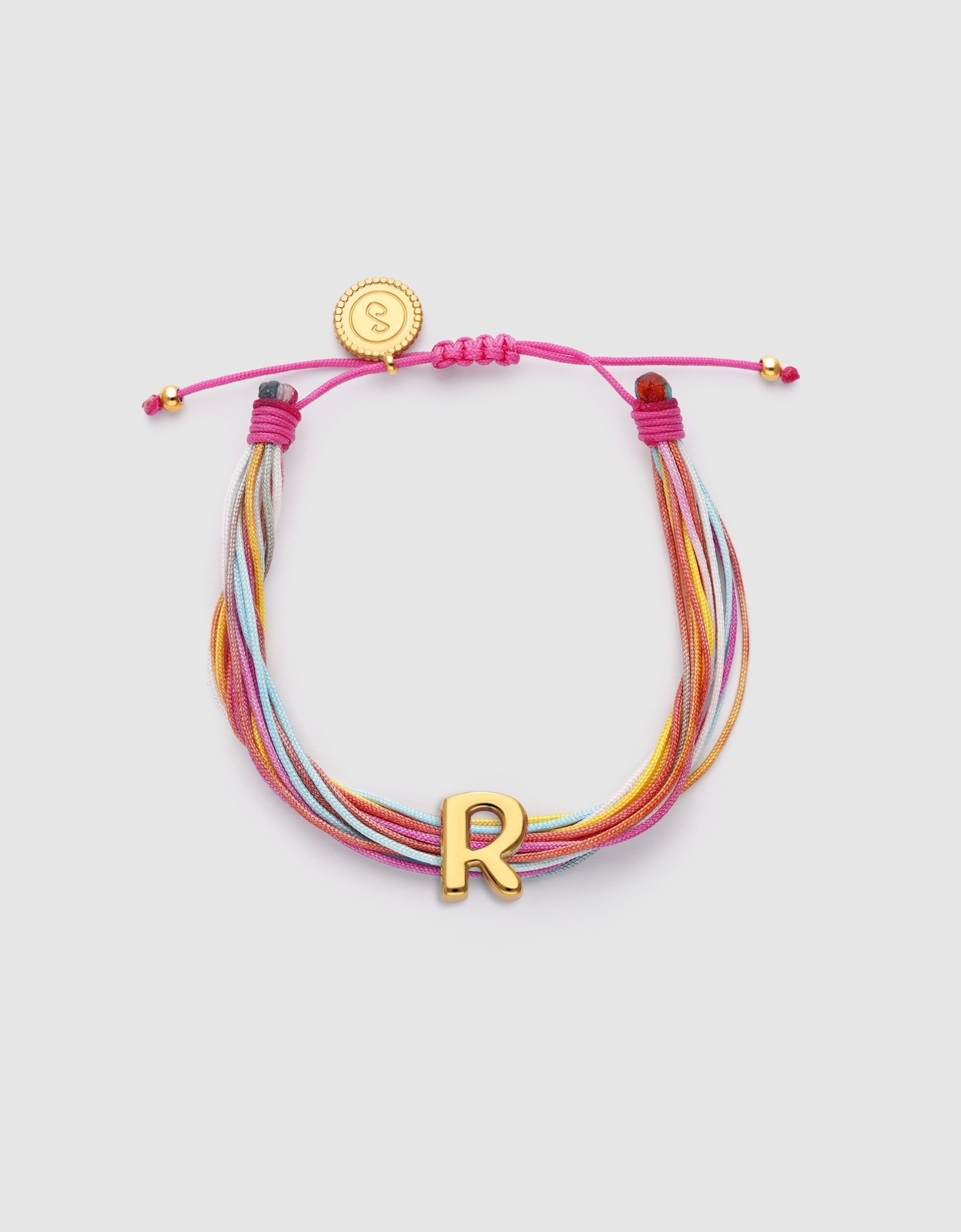 Pulseira em Cor Rainbow Personalizada de Aço Banhado a Ouro - R Multicolor-1