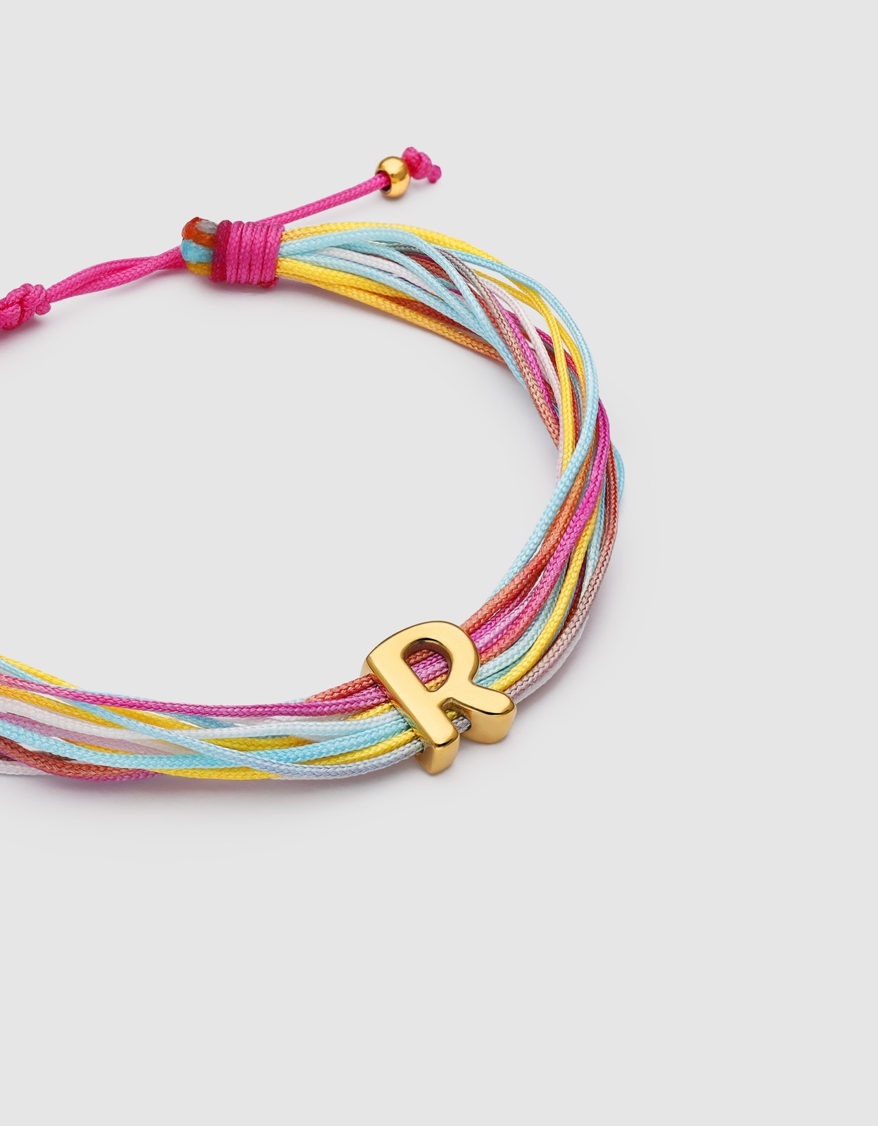 Pulseira em Cor Rainbow Personalizada de Aço Banhado a Ouro - R Multicolor-3