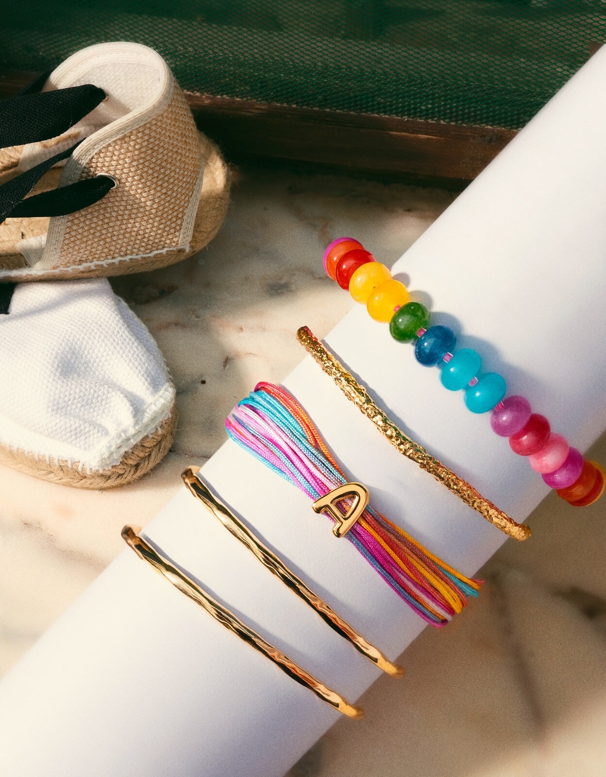 Pulseira em Rainbow Personalizada de Aço Banhado a Ouro - S Multicolor-4