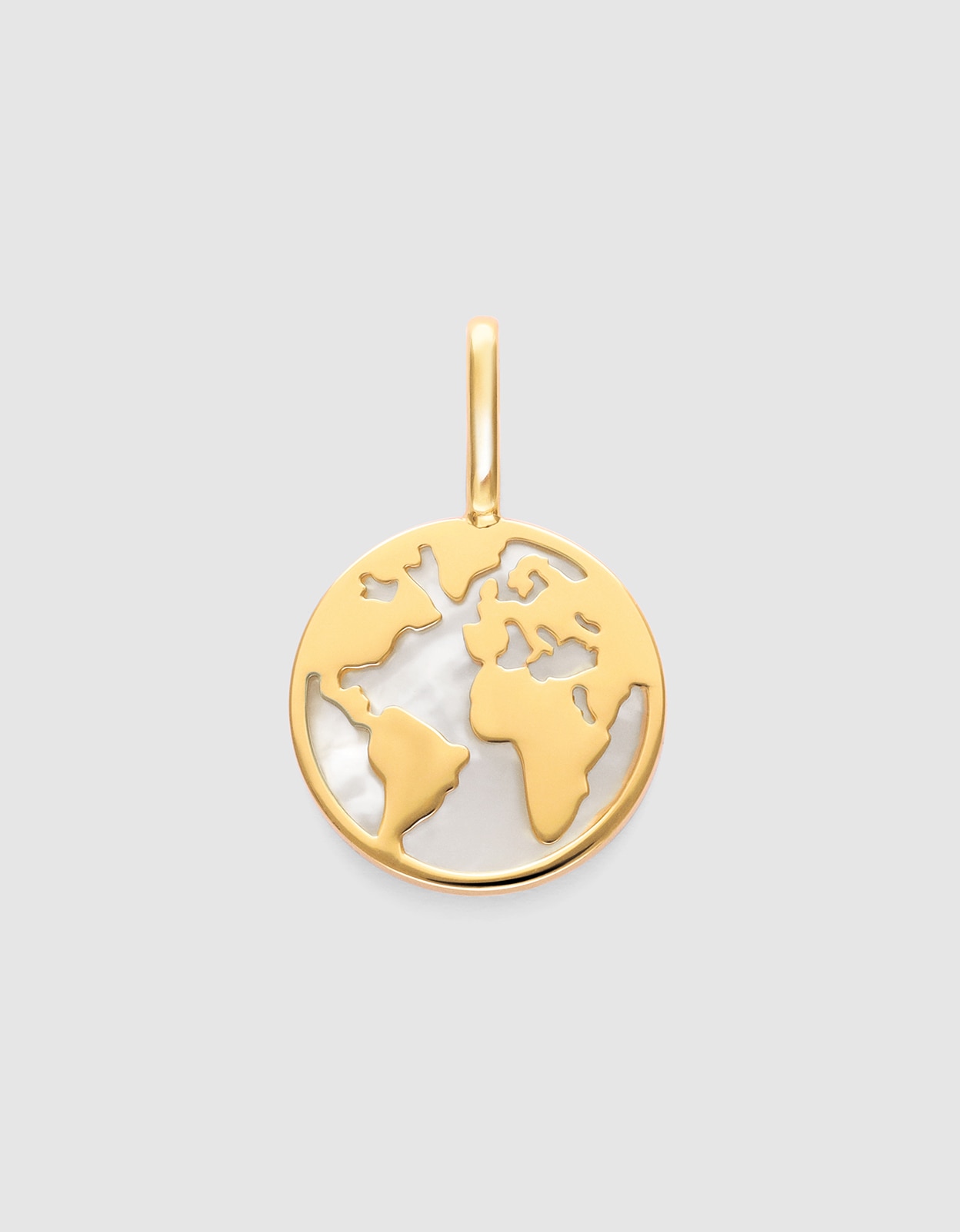 Imagem 0 de Charm Mundo Madrepérola de Liga de Metais Banhada a Ouro