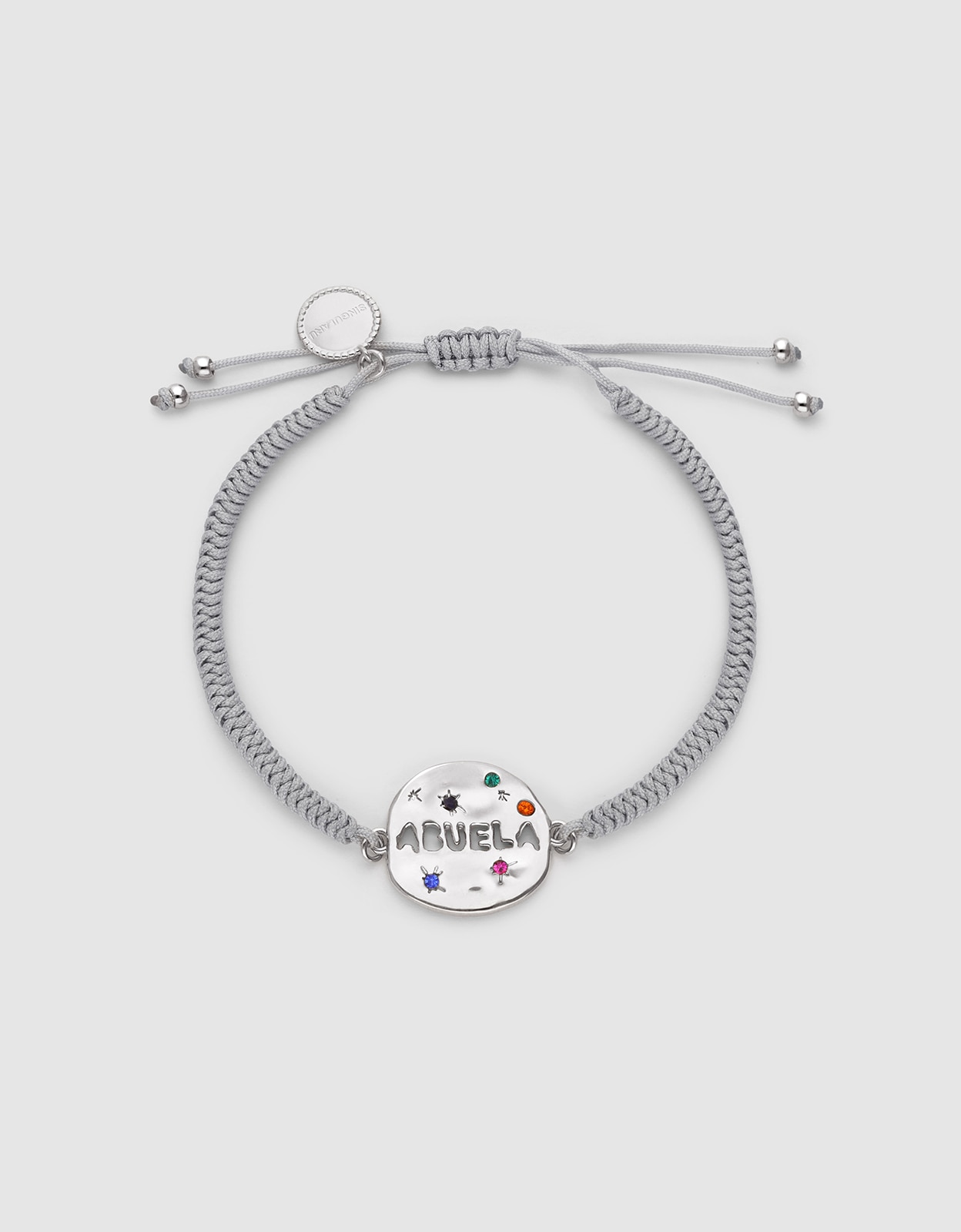 Imagem 0 de Pulseira Abuela Colors de Liga de Metais com Banho em Ródio