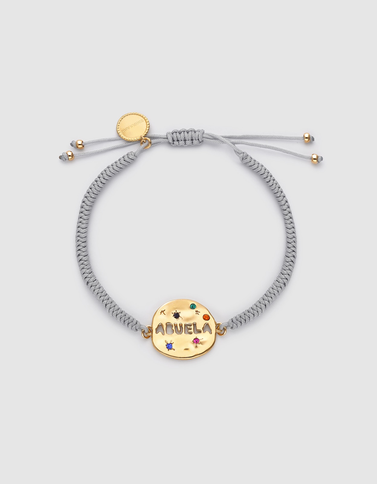 Imagem 0 de Pulseira Abuela Colors de Liga de Metais com Banho em Ouro