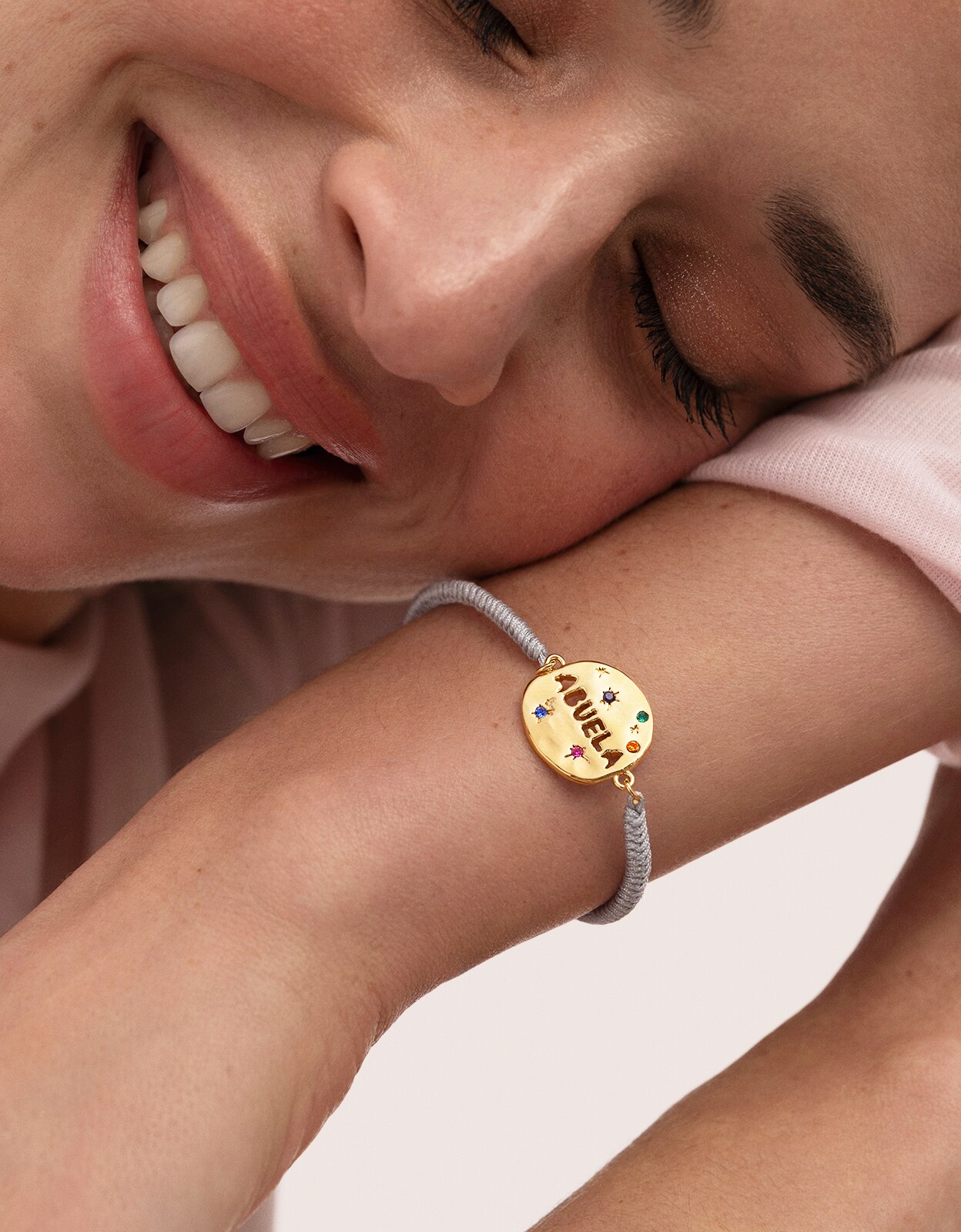 Pulseira Avó Colors de Liga de Metais Banhado a Ouro Multicolor-4
