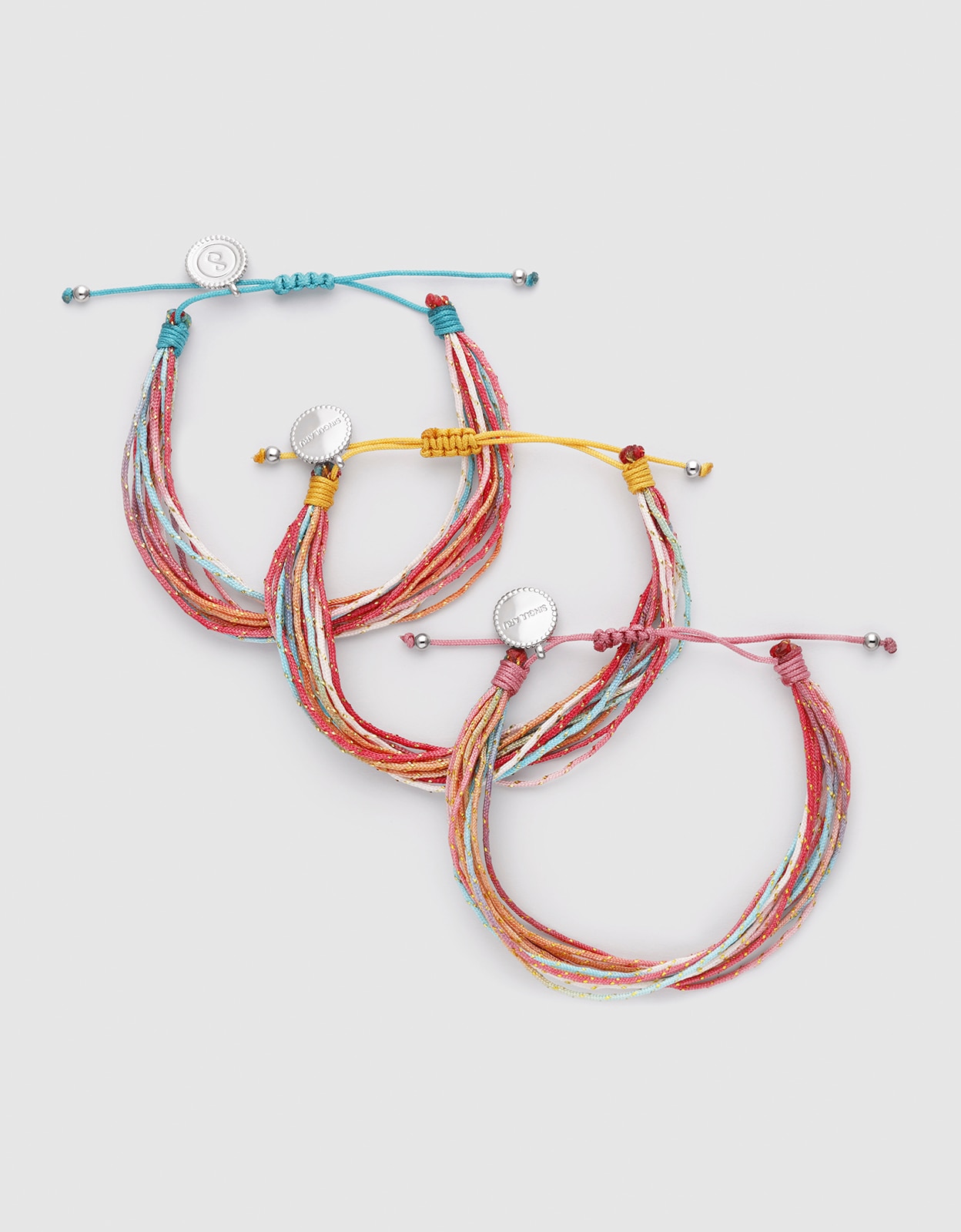 Pack 3 Pulseiras Rainbow Spark de Aço Multicolor-4