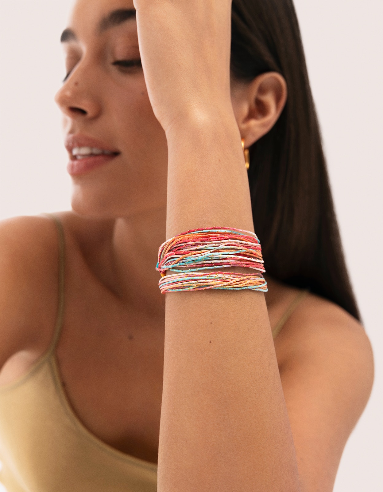 Pack 3 Pulseiras Rainbow Spark de Aço Multicolor-5