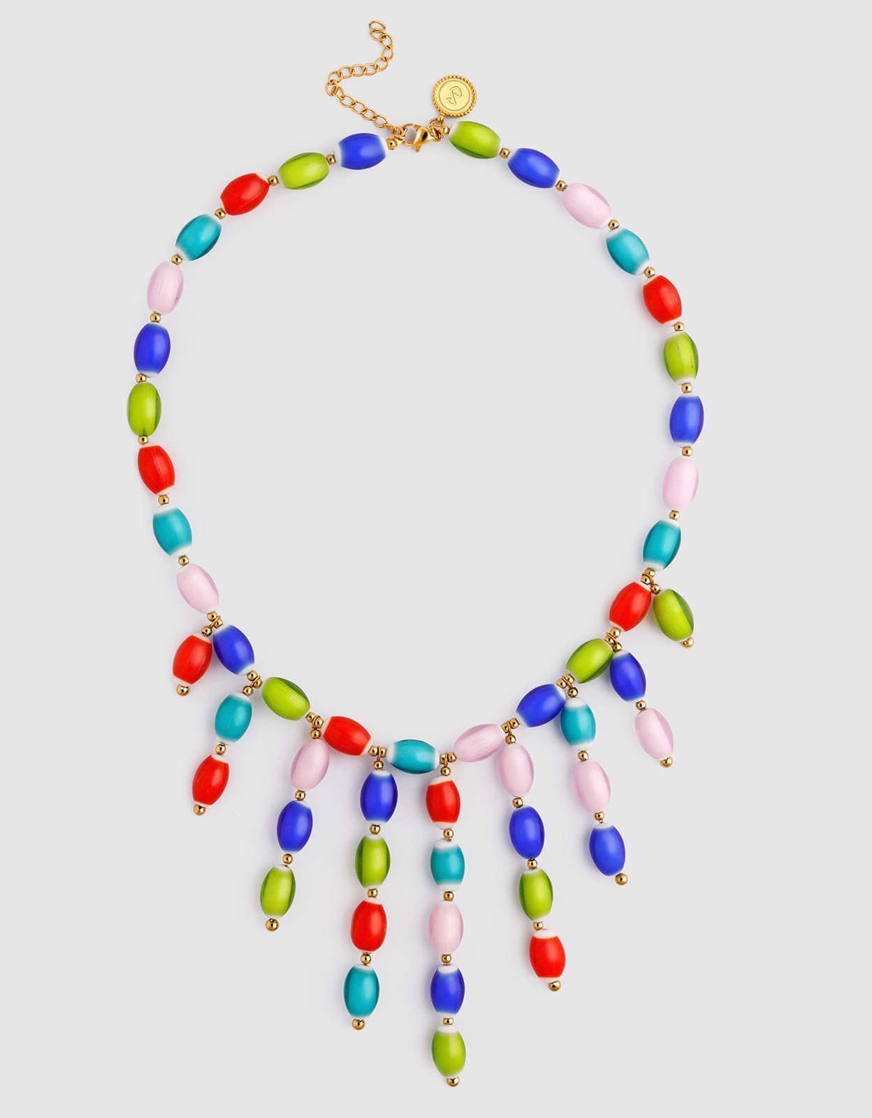 Colar Sahara Colors de Aço Banhado a Ouro Multicolor-5