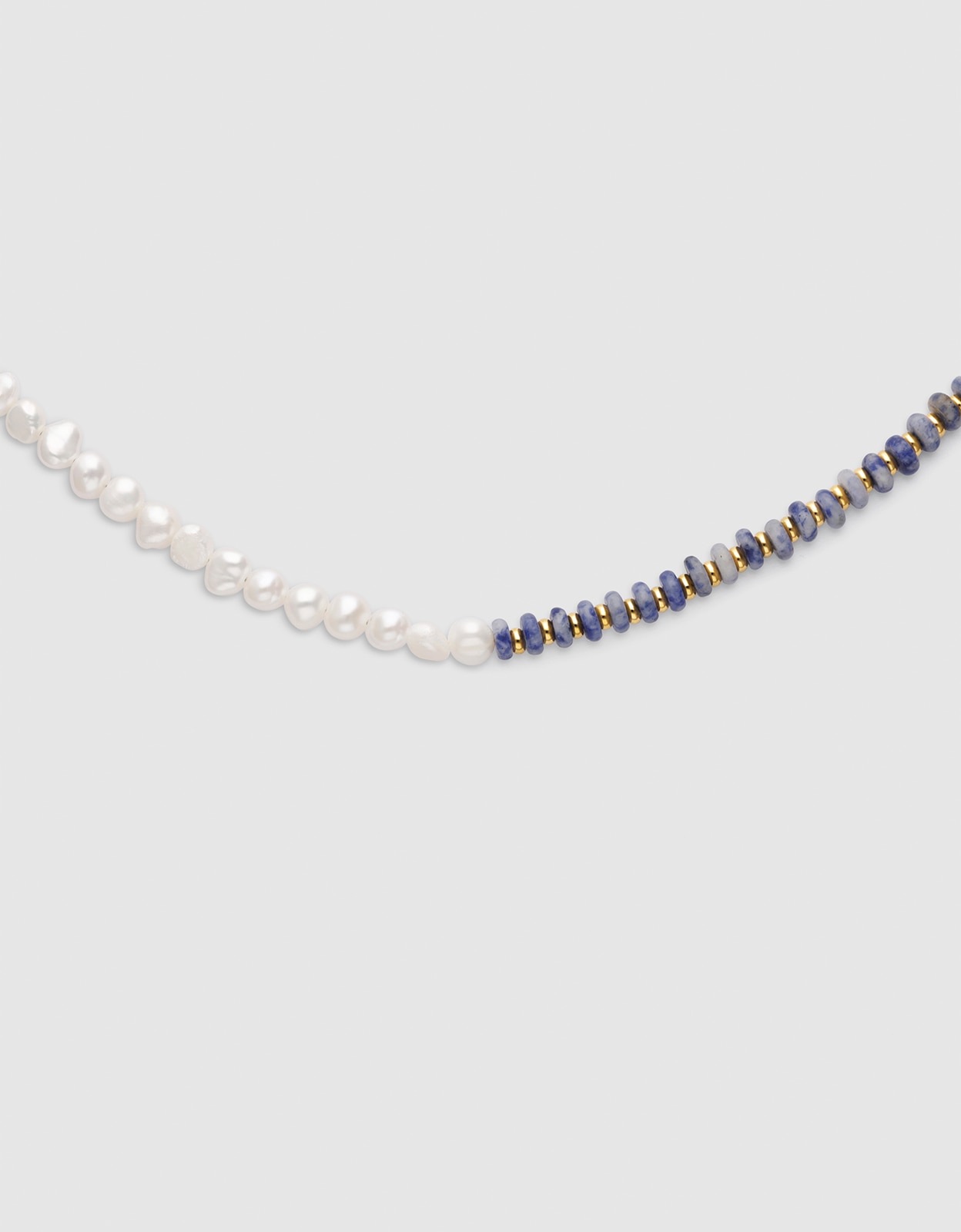 Imagem 0 de Colar Índigo Pearl de Aço Banhado a Ouro