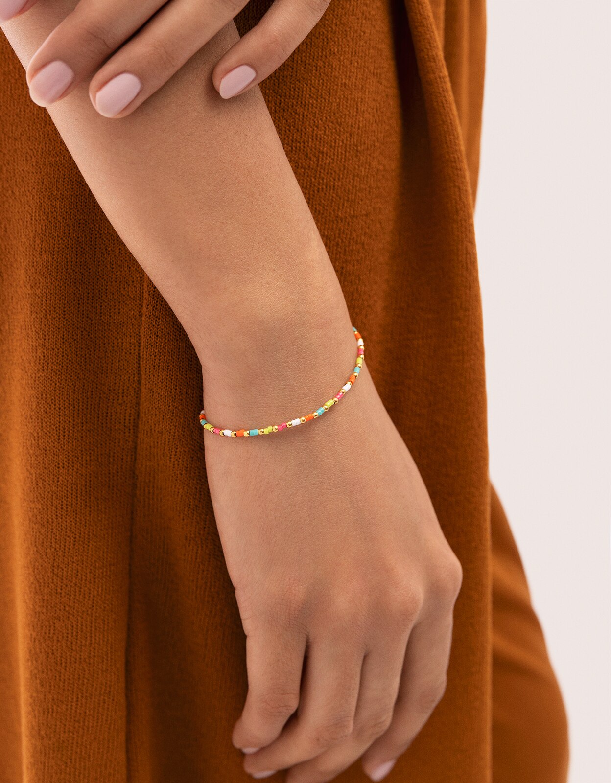 Pulseira de Corrente Lumi Colors de Aço Banhado a Ouro Multicolor-2