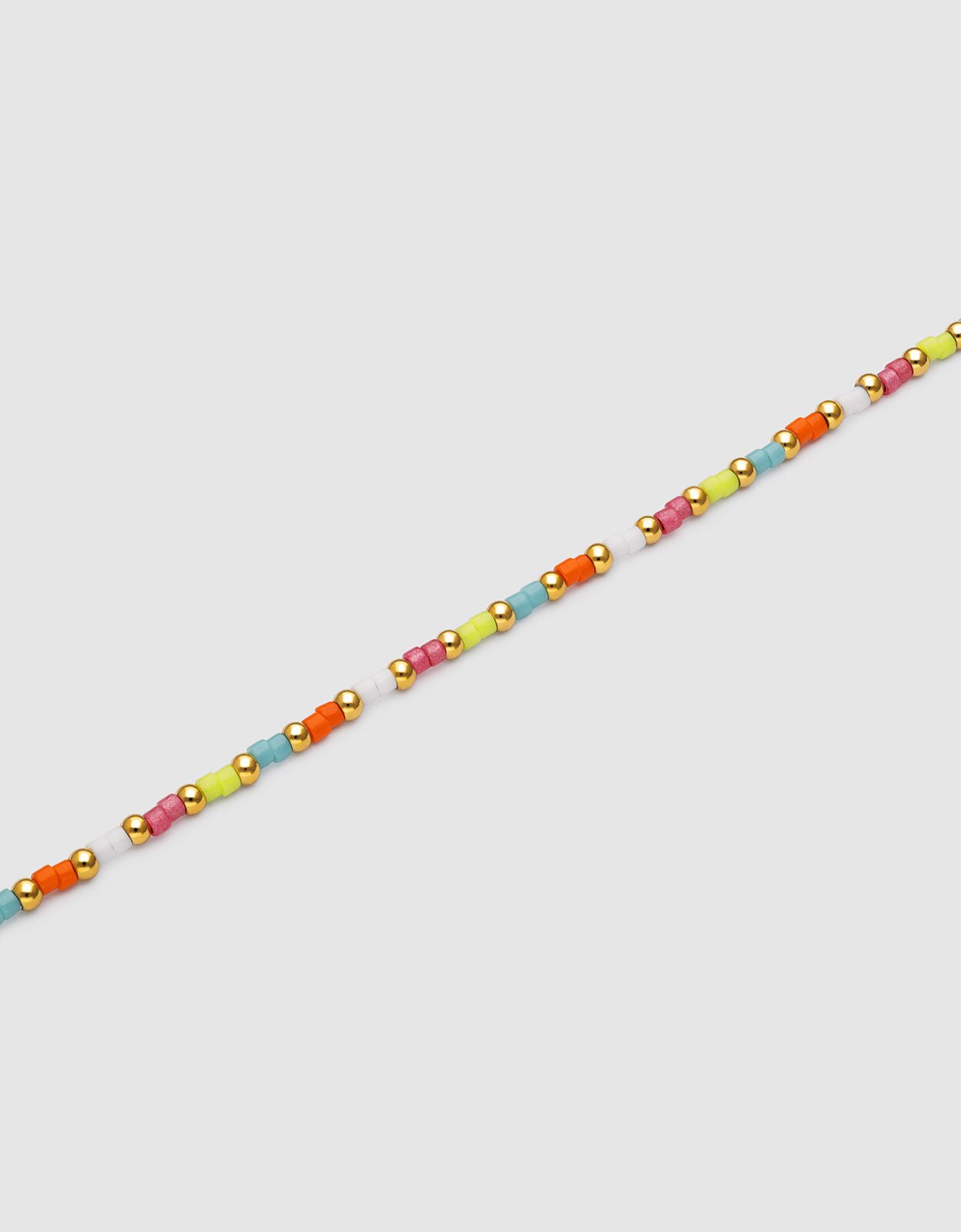 Pulseira de Corrente Lumi Colors de Aço Banhado a Ouro Multicolor-3