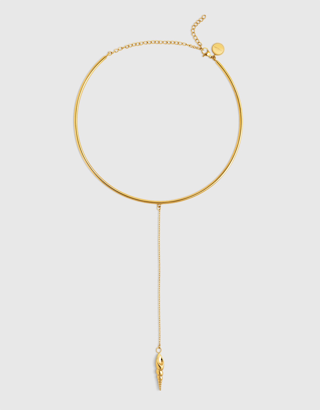 Choker Ítaca de Aço Banhado a Ouro Dourado-1