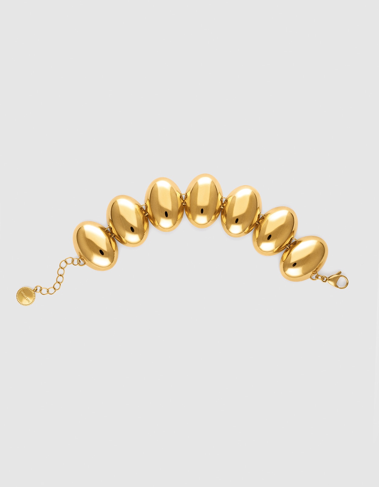 Pulseira de Elos Oceya de Aço Banhado a Ouro Dourado-1
