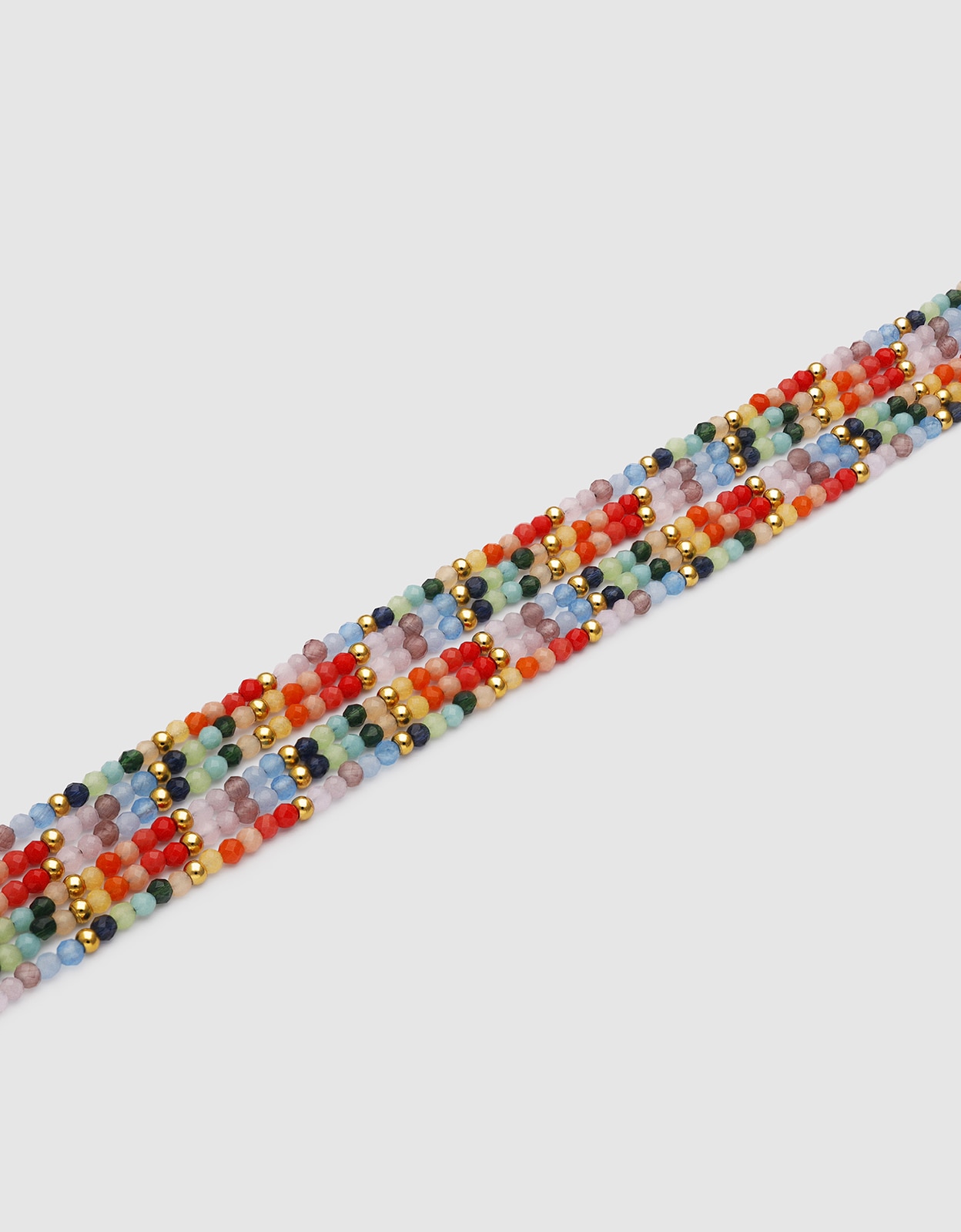 Colar Mawi Colors de Aço Banhado a Ouro Multicolor-4