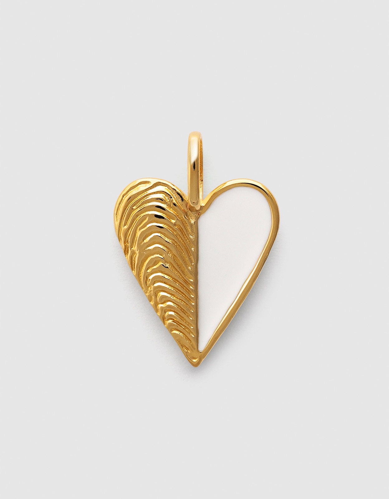 Charm Mexilhão Enamel de Liga de Metais Banhado a Ouro Branco-1