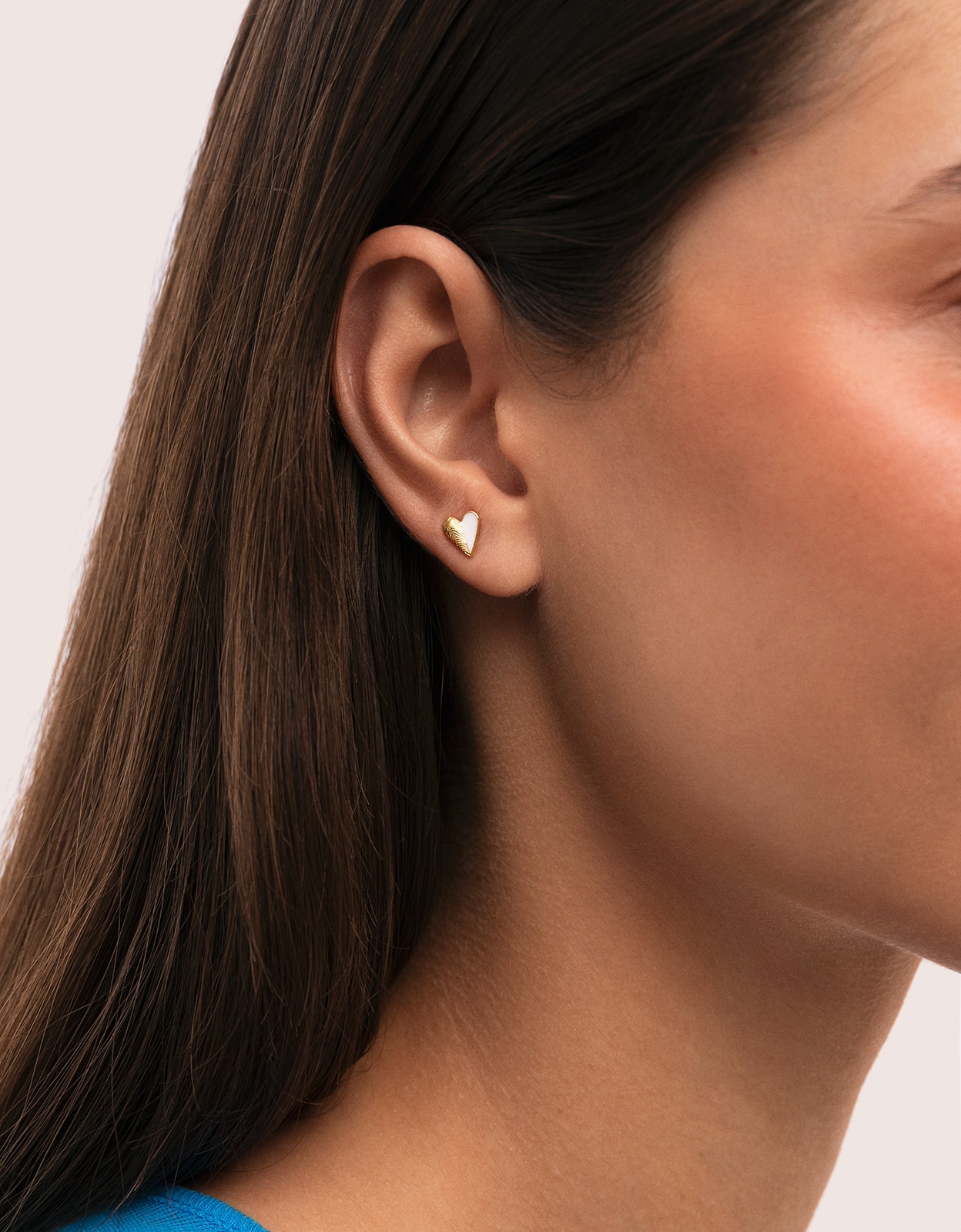 Piercing Mejillón Enamel de Liga de Metais Banhado a Ouro Branco-2