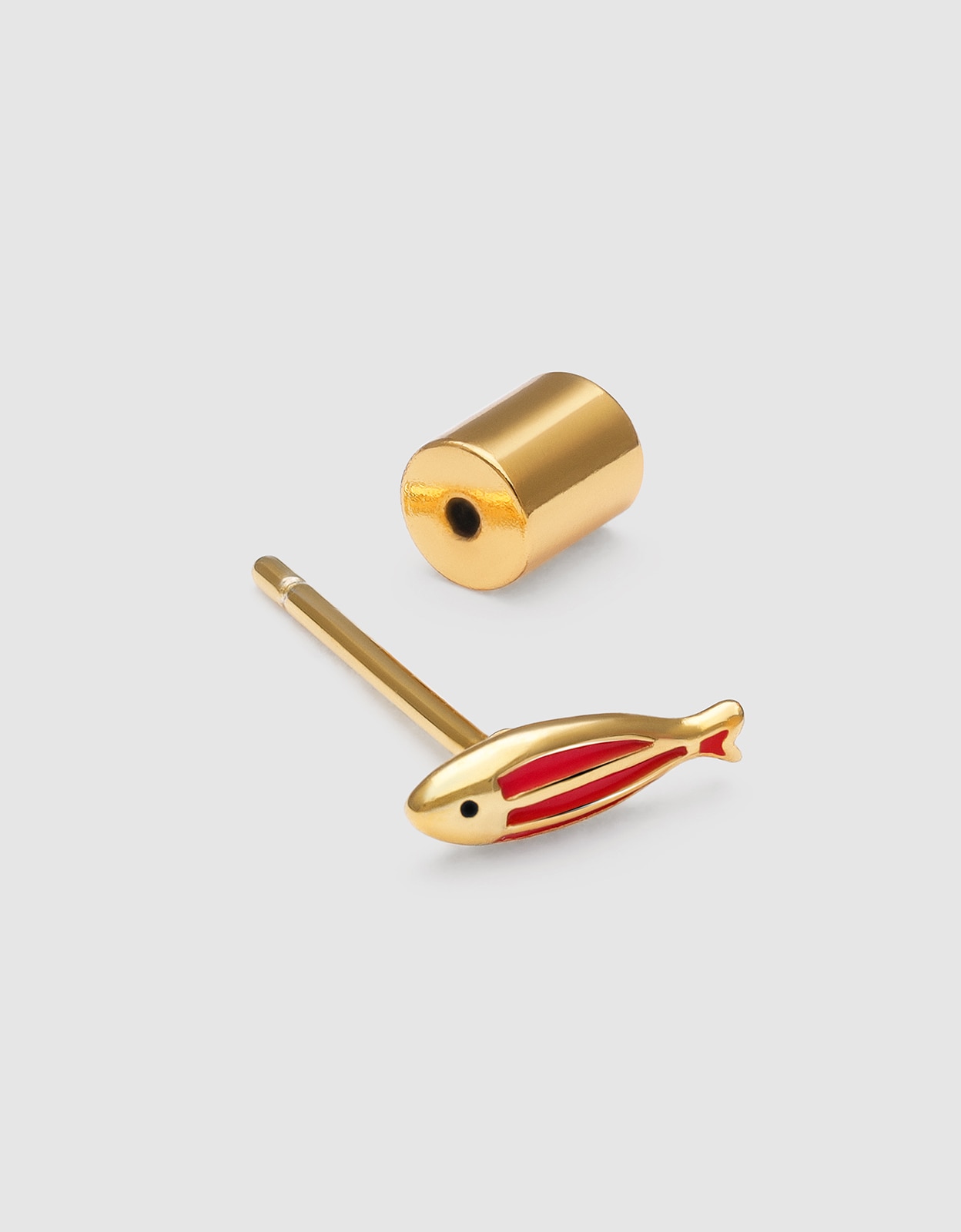Piercing Salina de Liga de Metais Banhado a Ouro Rosa-4