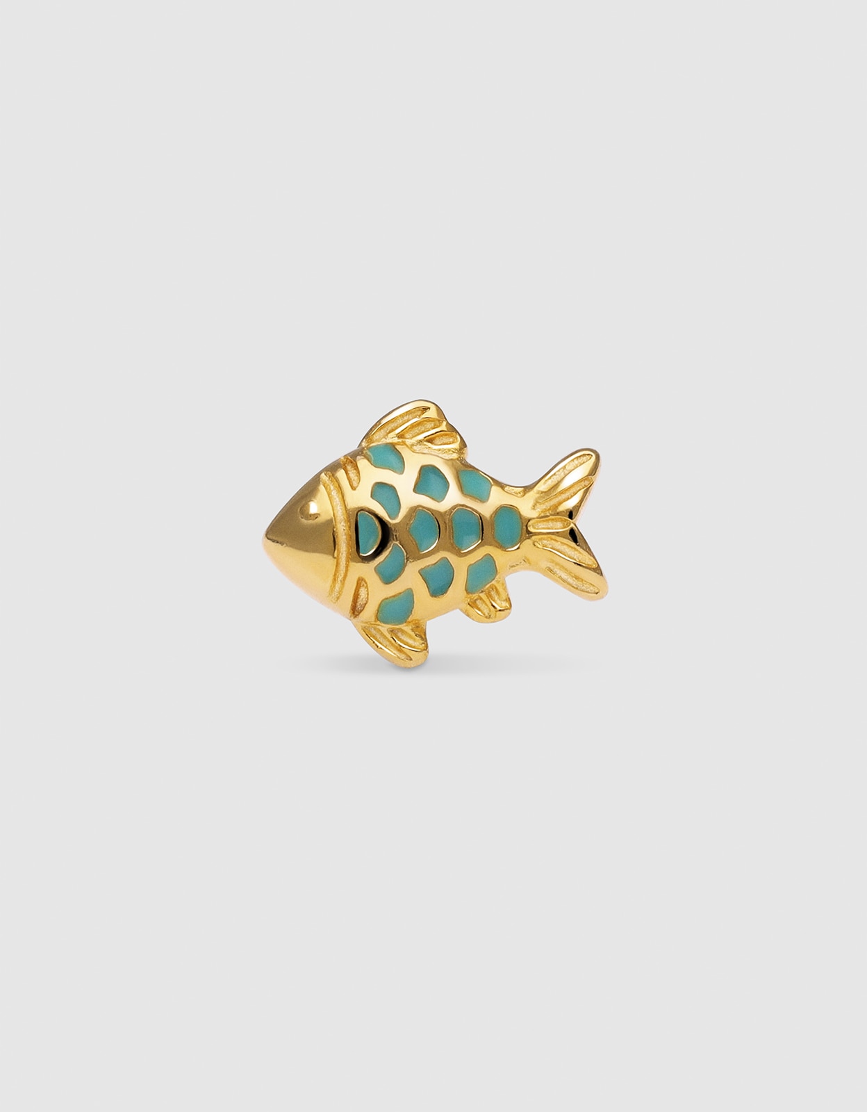 Piercing Azura de Liga de Metais Banhado a Ouro Azul-1
