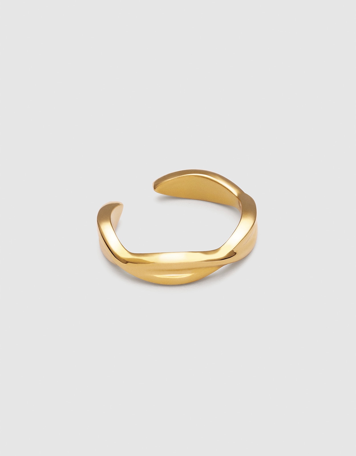 Imagem 0 de Anel Pie Infinite de Aço Banhado em Ouro