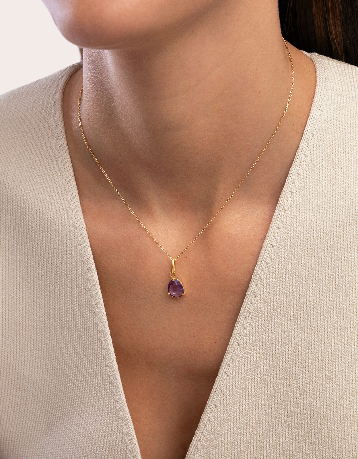 Charm Birthstones de Liga de Metais Banhado em Ouro Multicolor-2