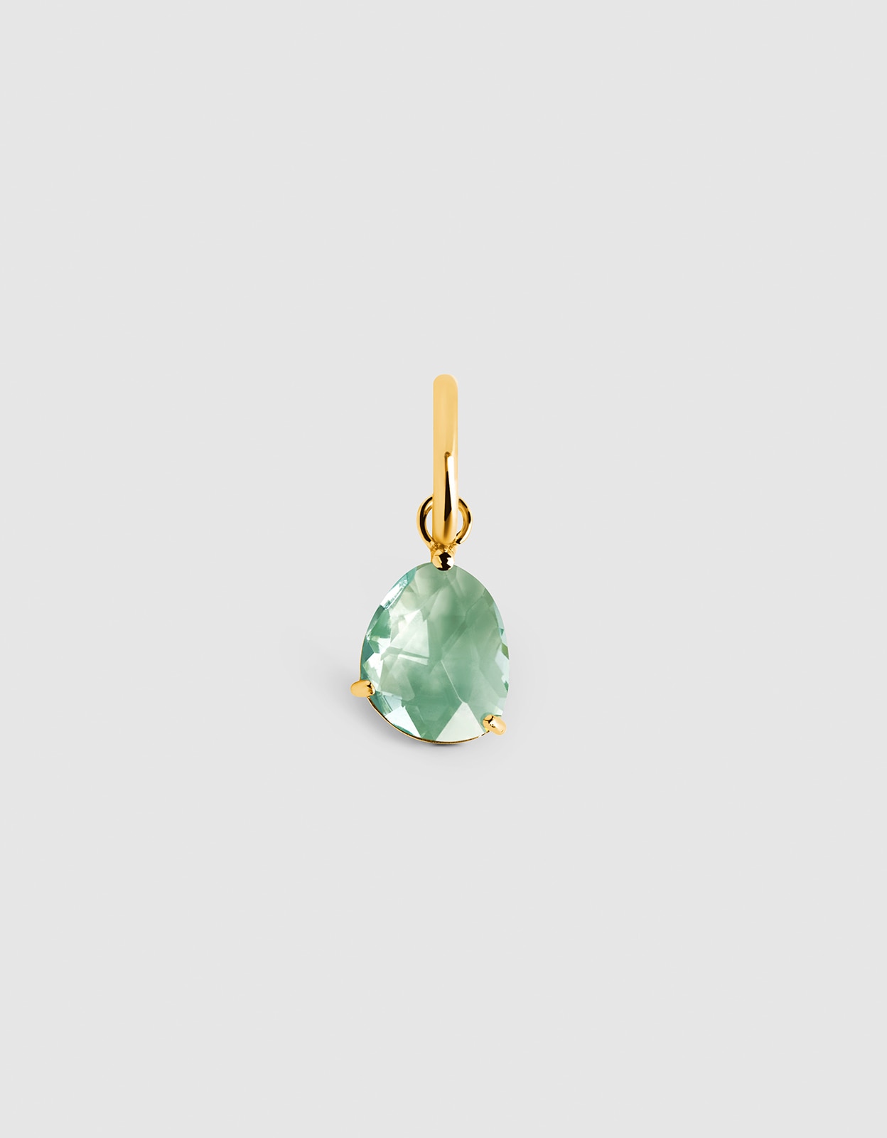 Charm Birthstones de Liga de Metais Banhado em Ouro Multicolor-1