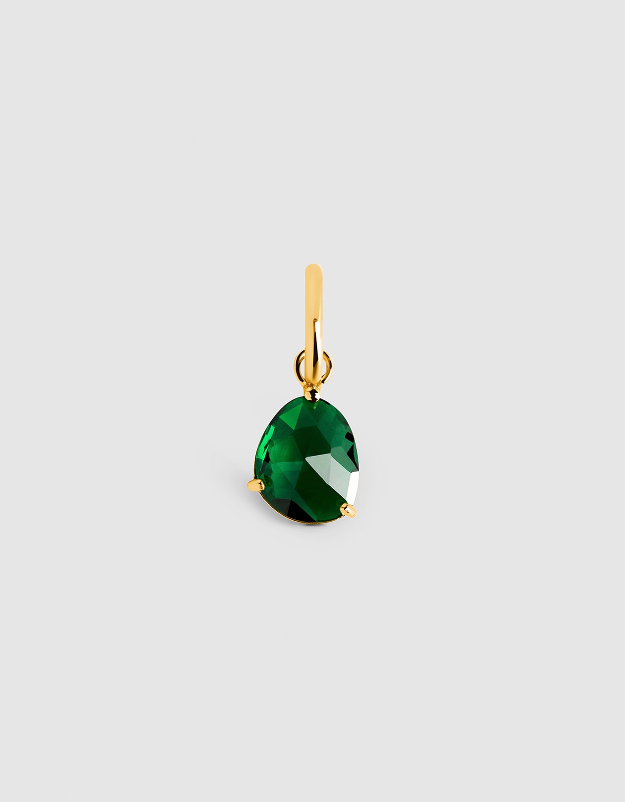 Charm Birthstones de Liga de Metais Banhado em Ouro Multicolor-1