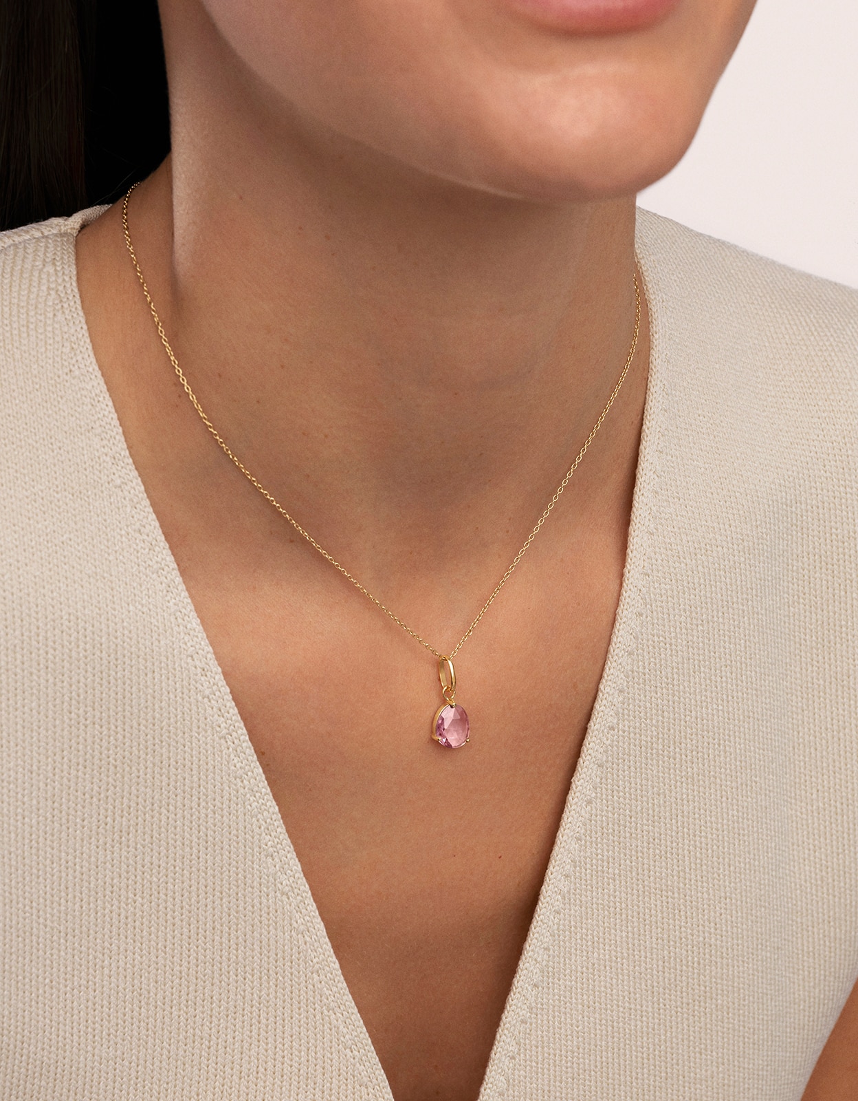 Charm Birthstones de Liga de Metais Banhado em Ouro Multicolor-2