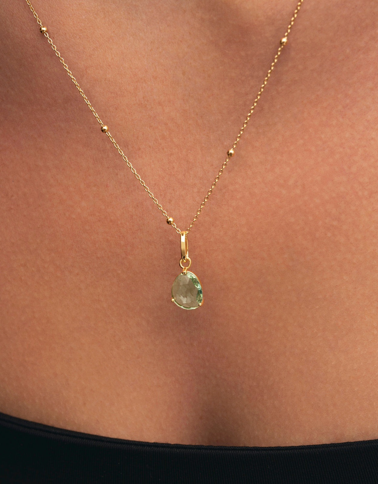Charm Birthstones de Liga de Metais Banhado em Ouro Multicolor-5