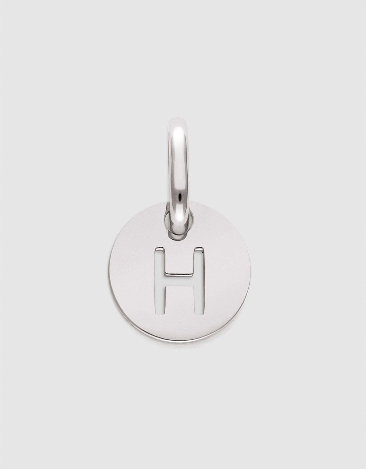 Imagem 0 de Mini Medallion Letter de Aço - H