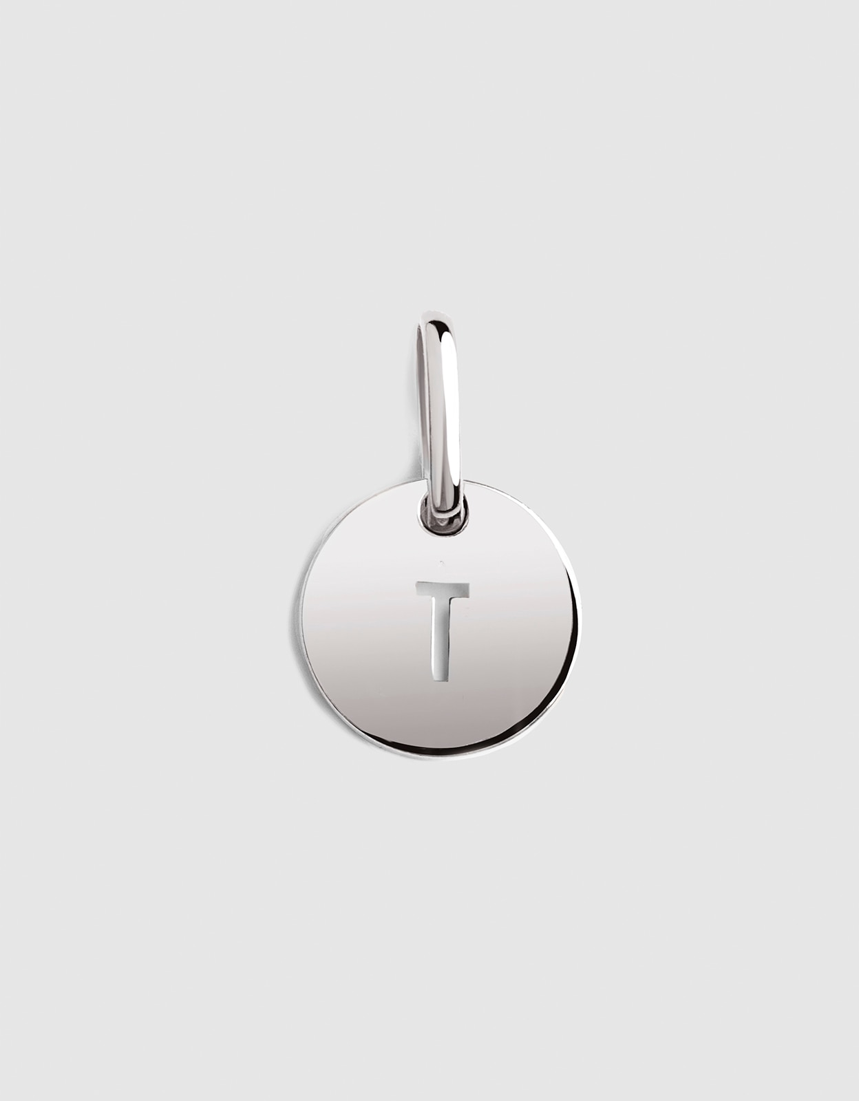 Imagem 0 de Mini Medallion Letter de Aço - T