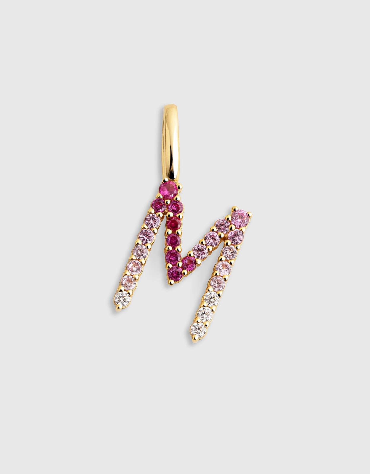 Imagem 0 de Charm Letter Spark Sakura de Liga de Metais Banhado a Ouro - M
