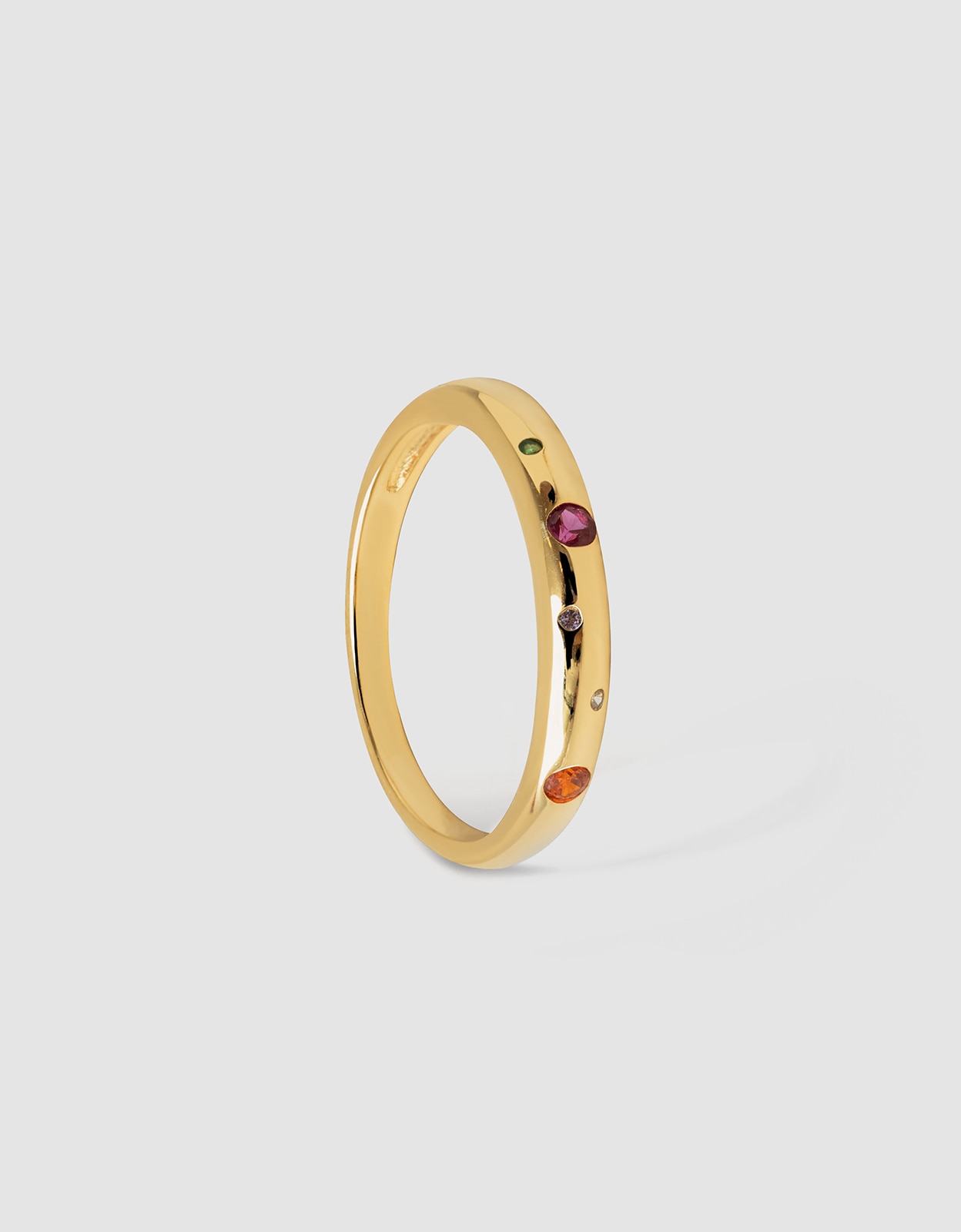 Anel Colors Space de Liga de Metais Banhado a Ouro Multicolor-3