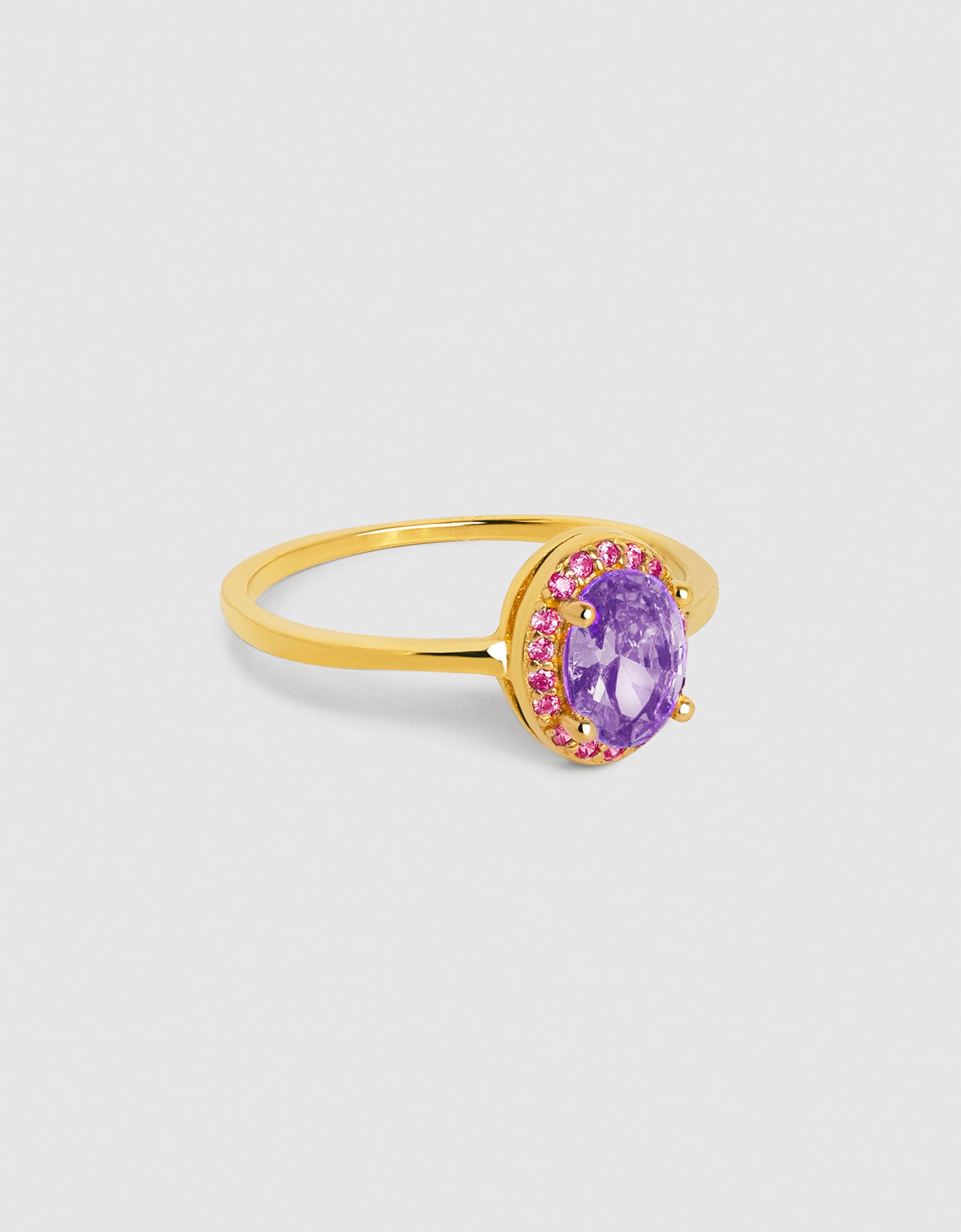 Imagem 0 de Anel Grape Colors de Liga de Metais Banhado em Ouro