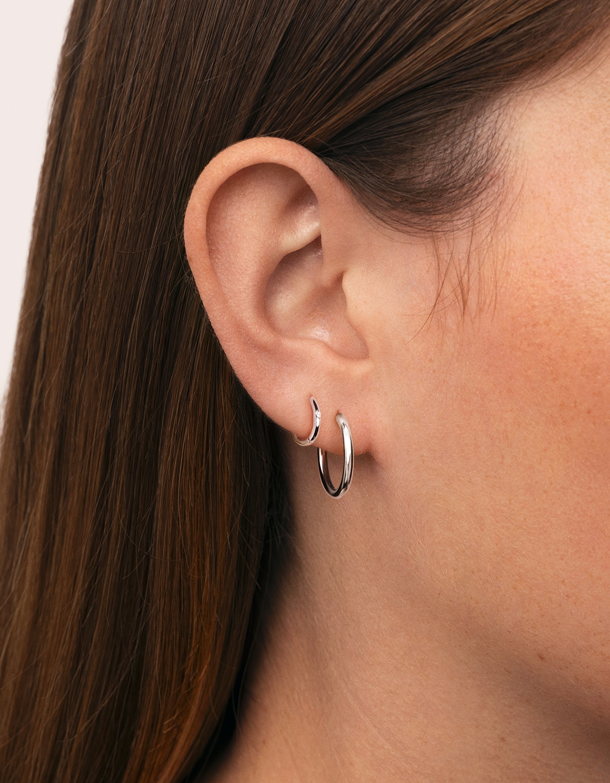 Piercing Aro Klein Spark M de Liga de Metais Banhado em Ródio Branco-2