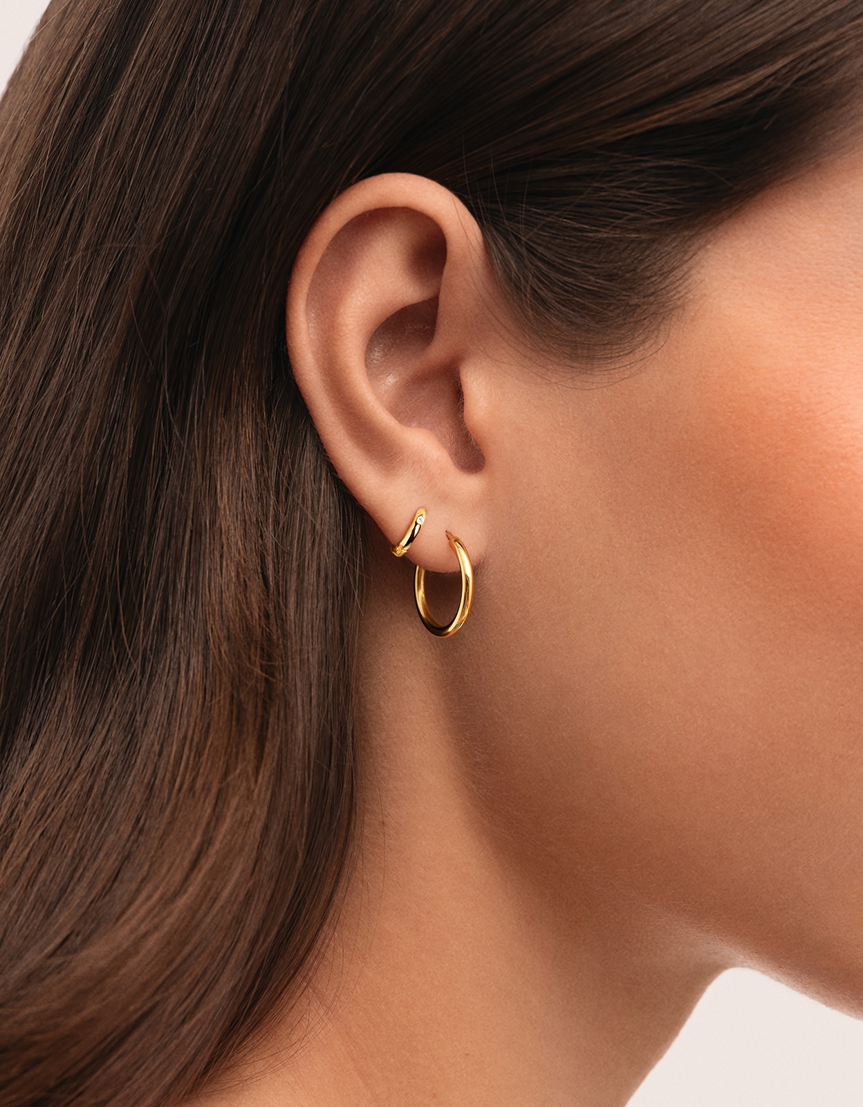 Piercing Aro Klein Spark S de Liga de Metais Banhado a Ouro Branco-2