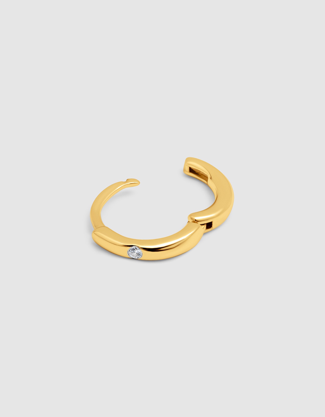 Piercing Aro Klein Spark S de Liga de Metais Banhado a Ouro Branco-3
