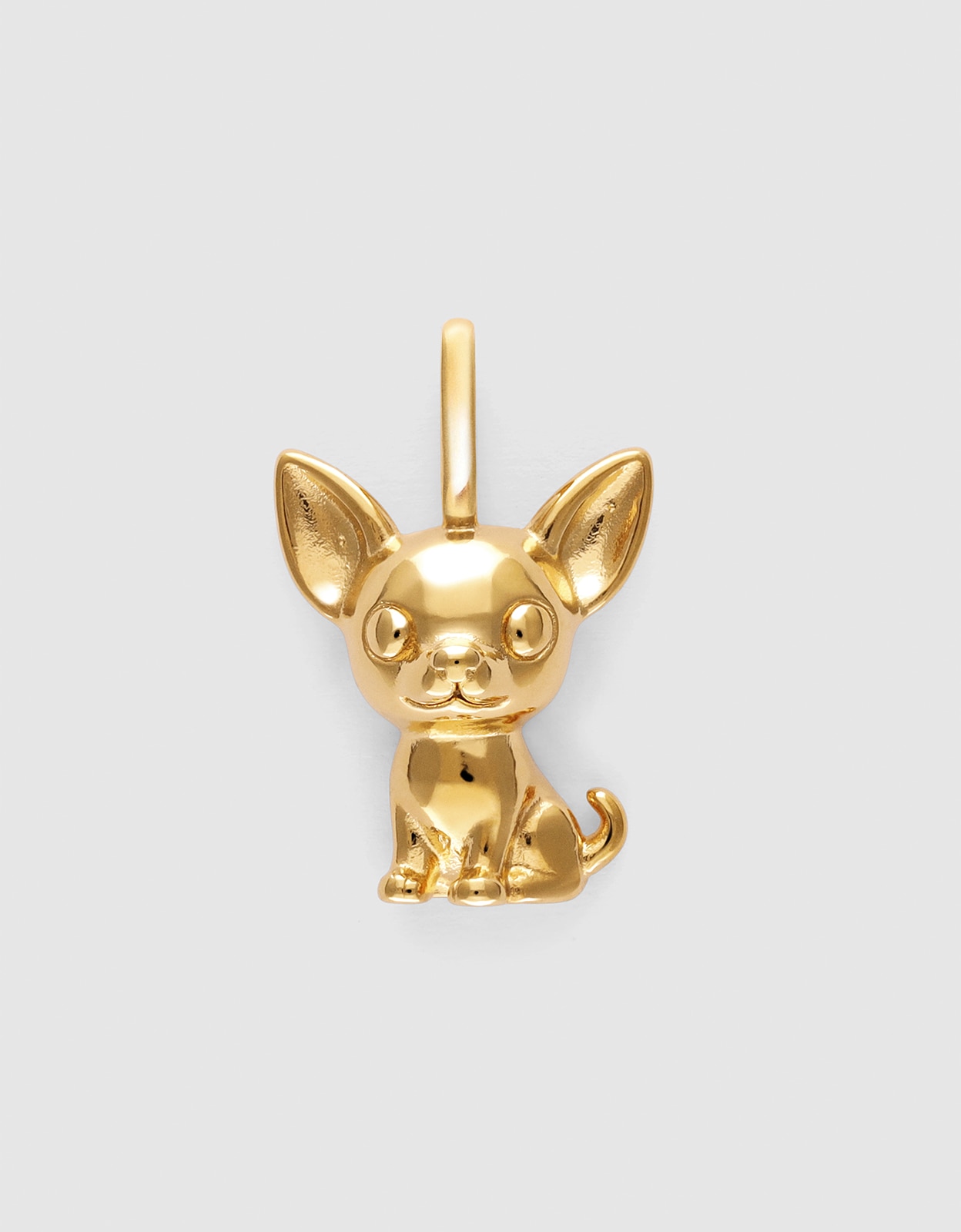 Imagem 0 de Charm Chihuahua de Liga de Metais Banhado a Ouro
