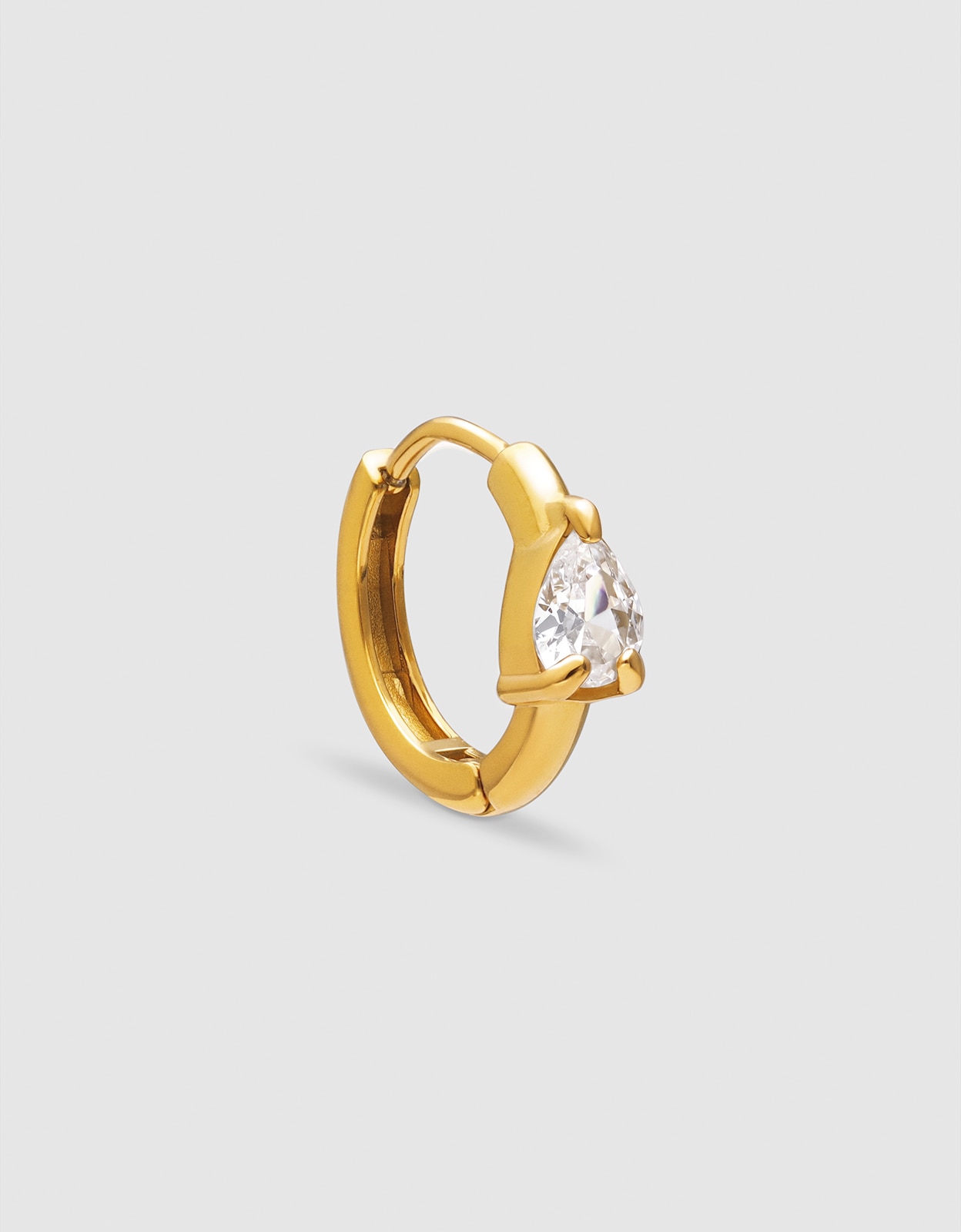 Imagem 0 de Piercing Gota Spark de Aço Banhado a Ouro