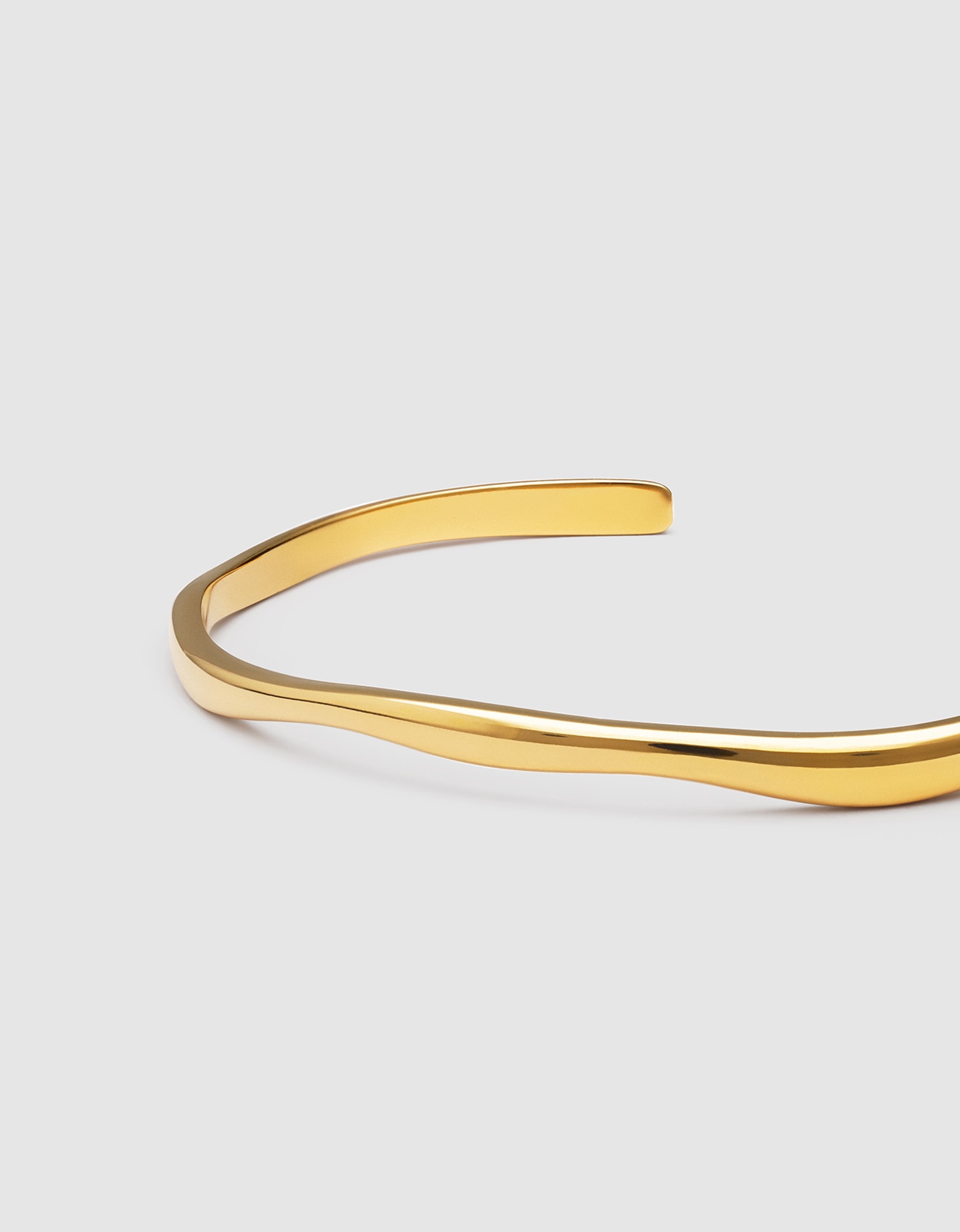 Bracelete Dane de Aço Banhado a Ouro Dourado-4