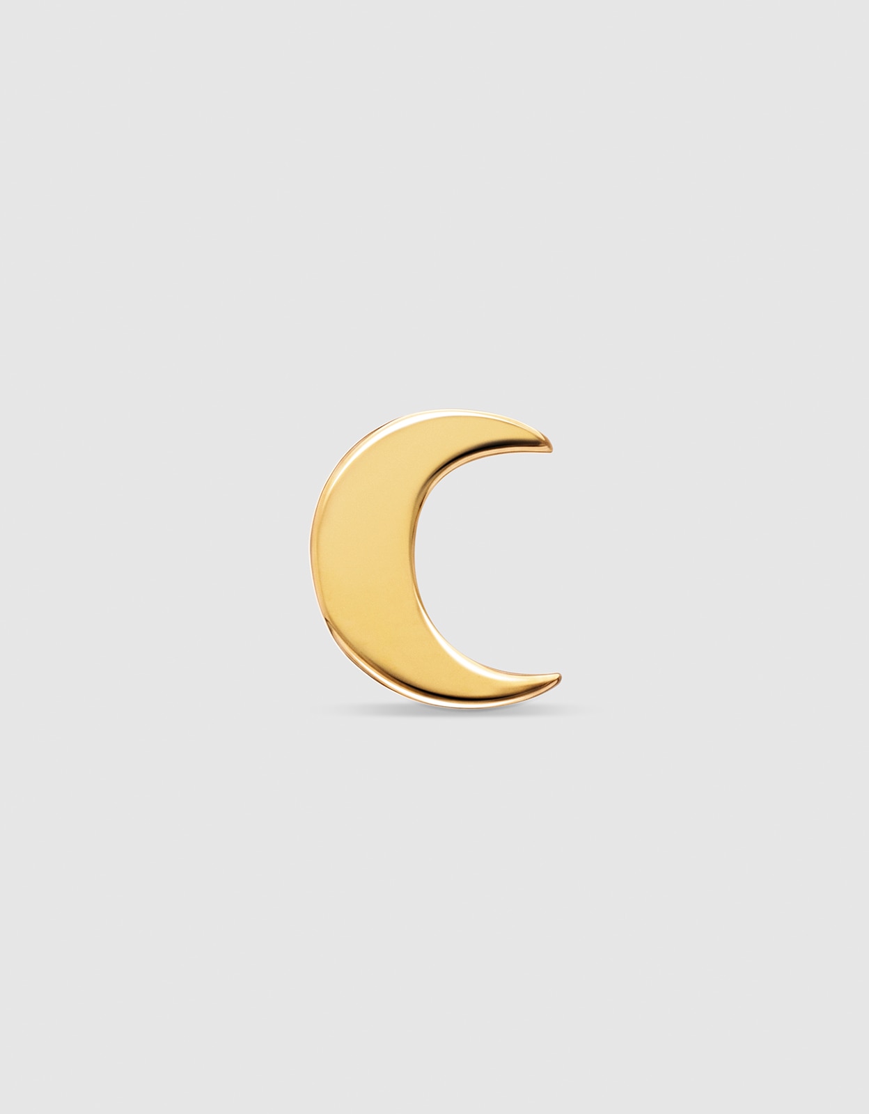 Imagem 0 de Piercing Moon de Aço Banhado a Ouro