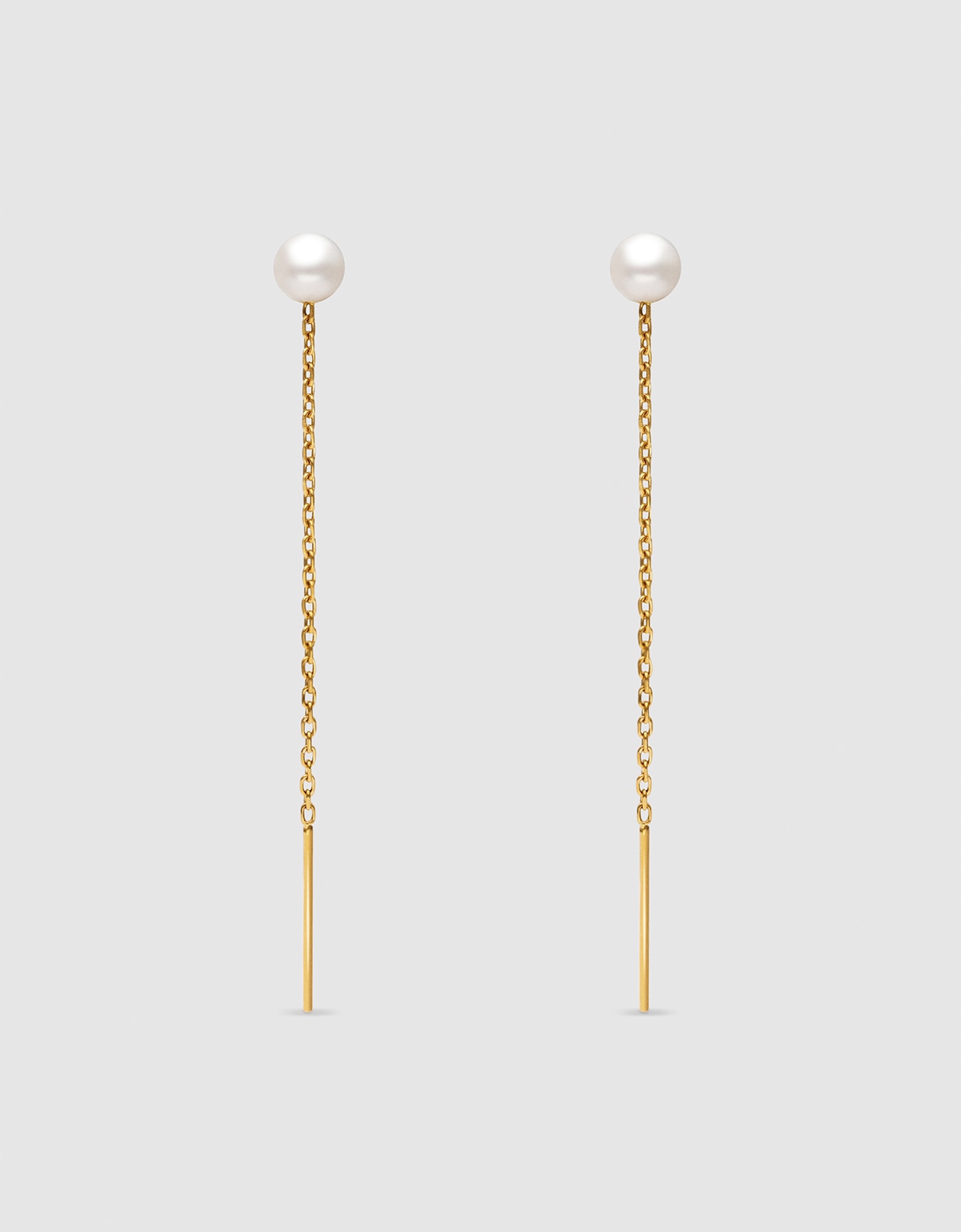 Imagem 0 de Brincos Falling Pearl de Aço Banhado a Ouro
