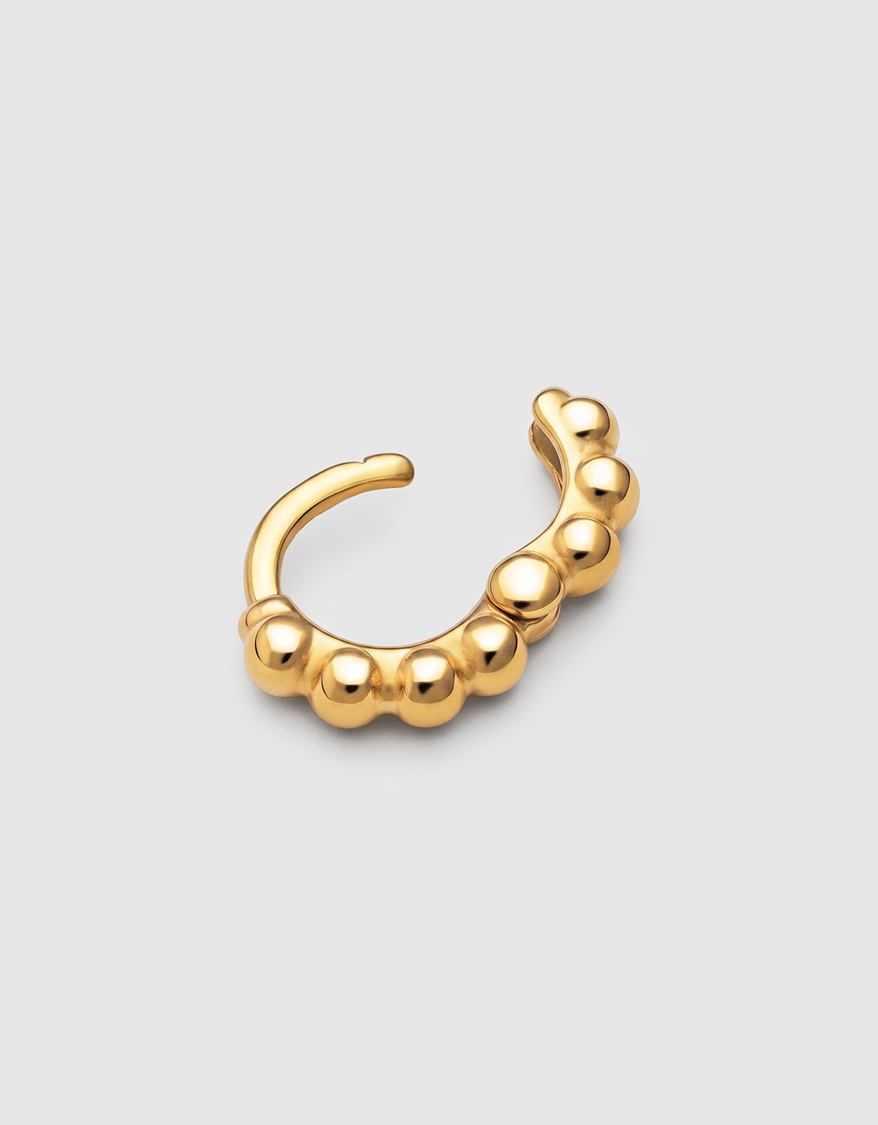 Piercing Pebbles Xs de Aço Banhado a Ouro Dourado-3