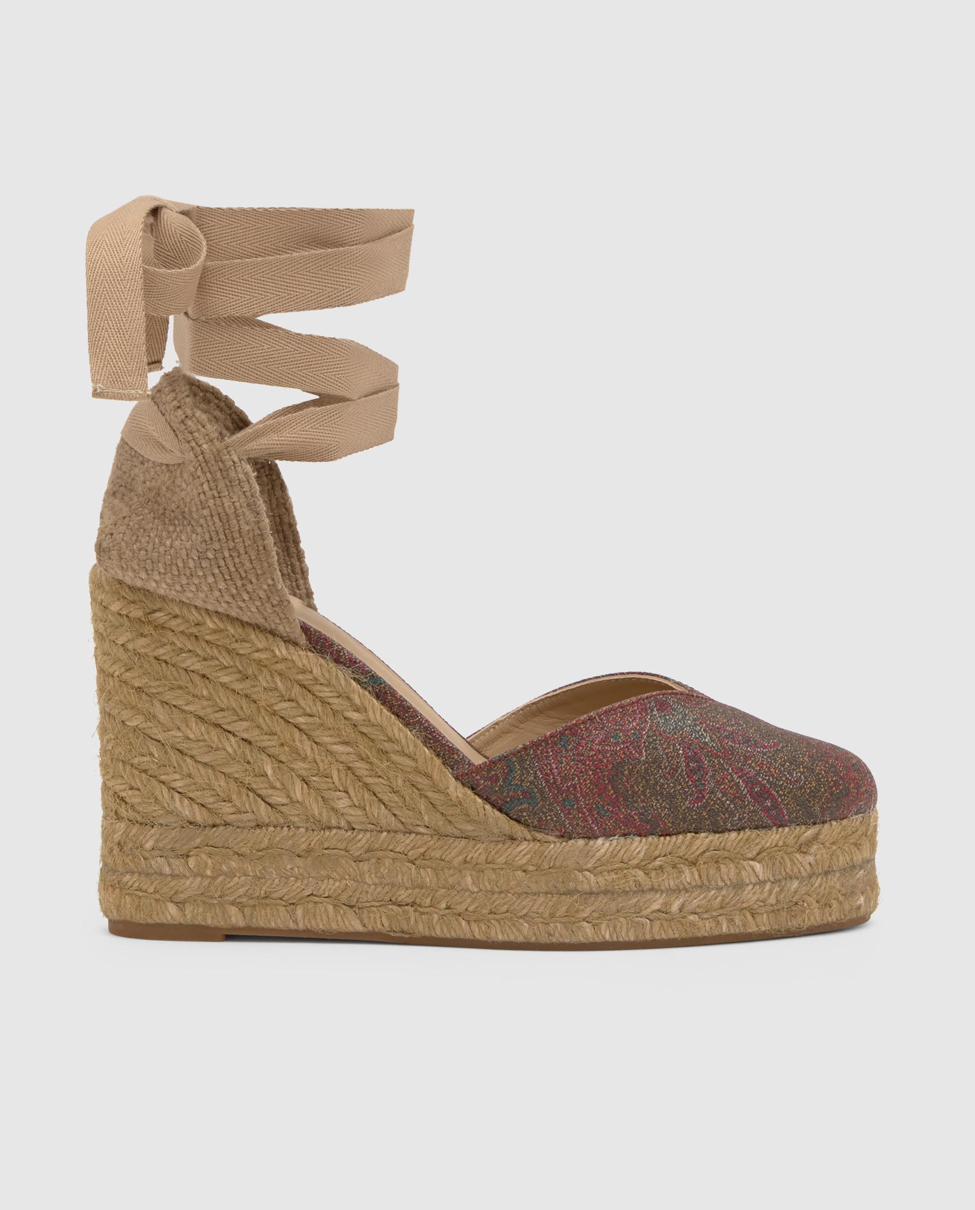 Alpercatas de Cunha Chiara no Icónico Tecido Jacquard By Etro Estampado-1