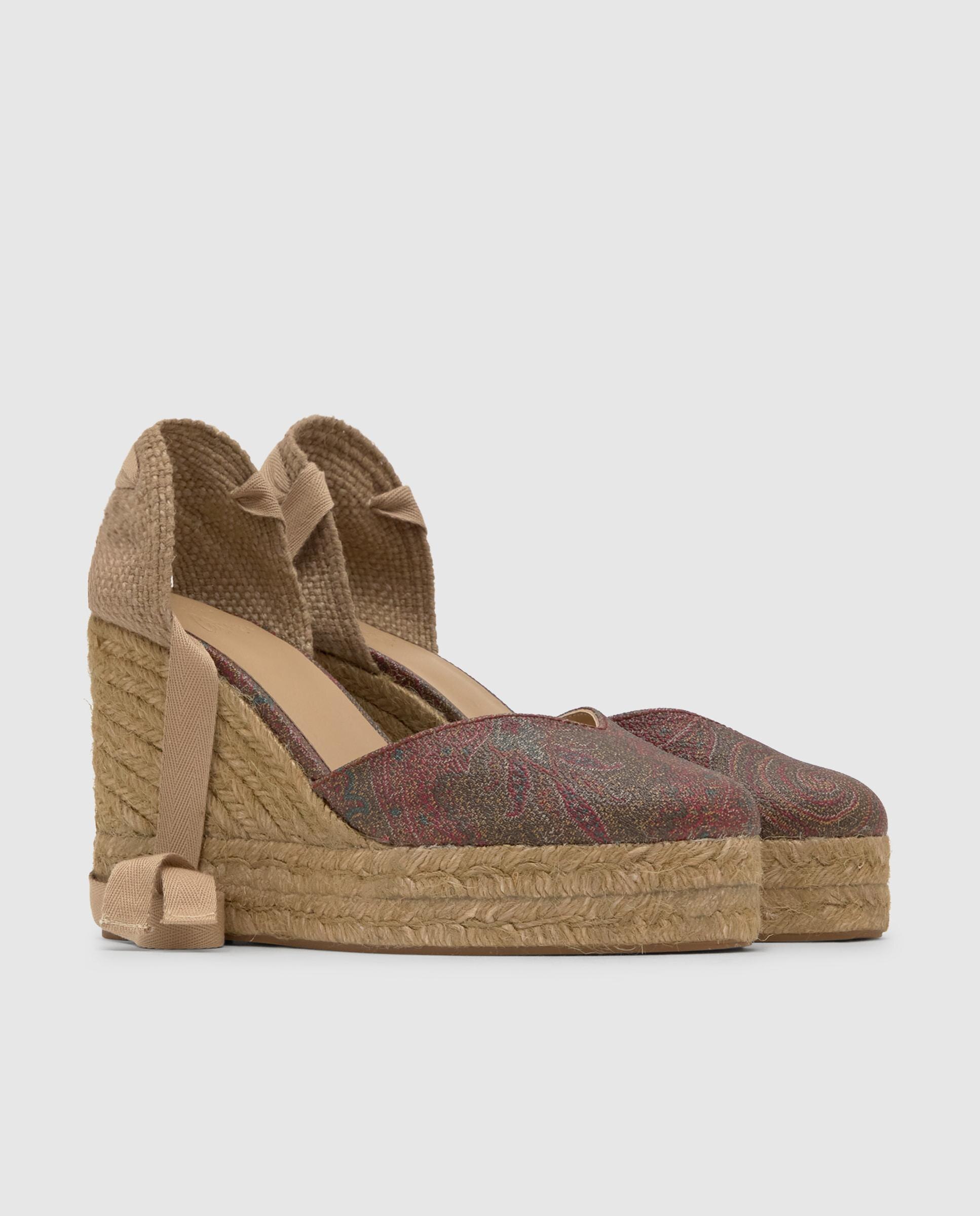 Alpercatas de Cunha Chiara no Icónico Tecido Jacquard By Etro Estampado-3