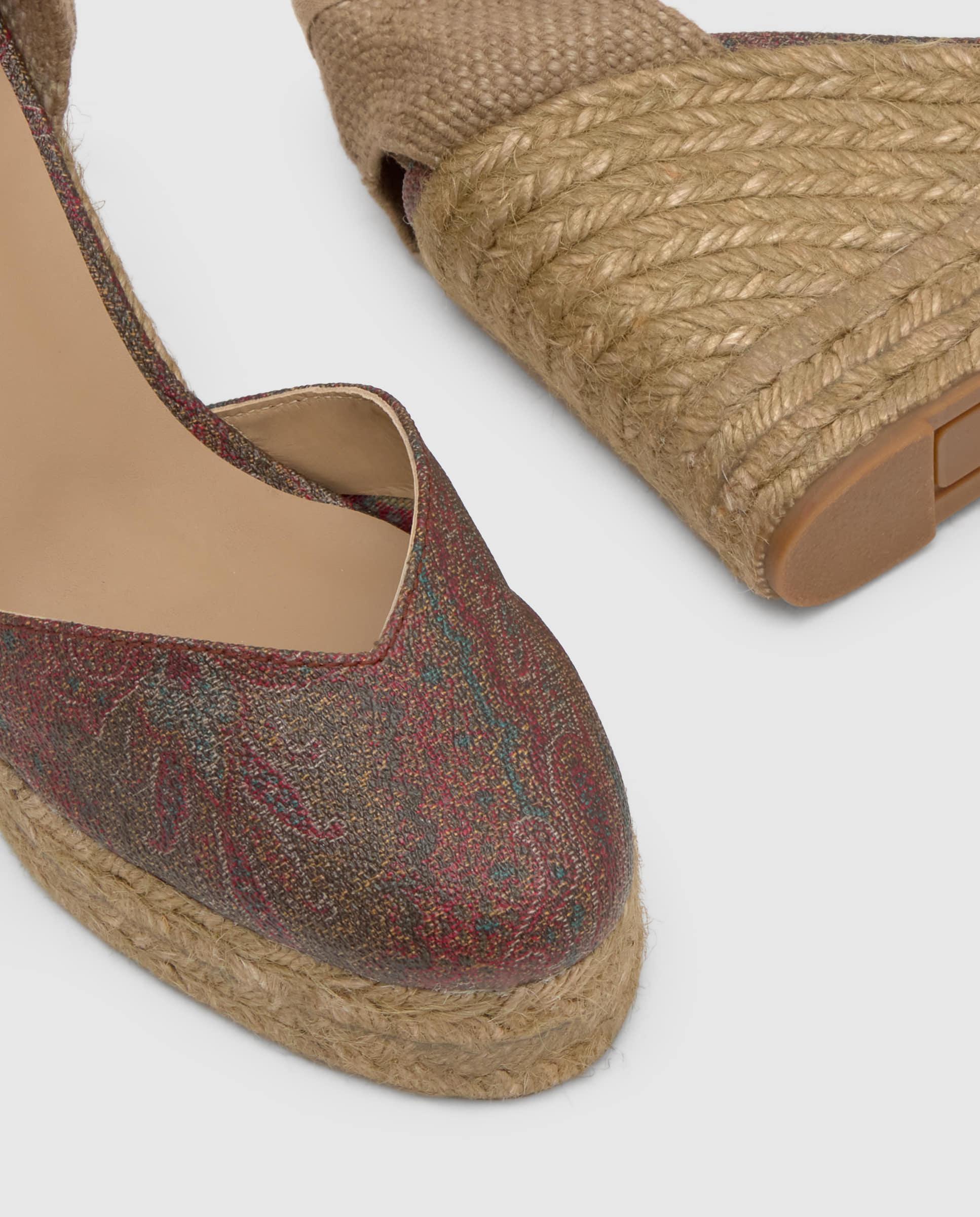 Alpercatas de Cunha Chiara no Icónico Tecido Jacquard By Etro Estampado-5